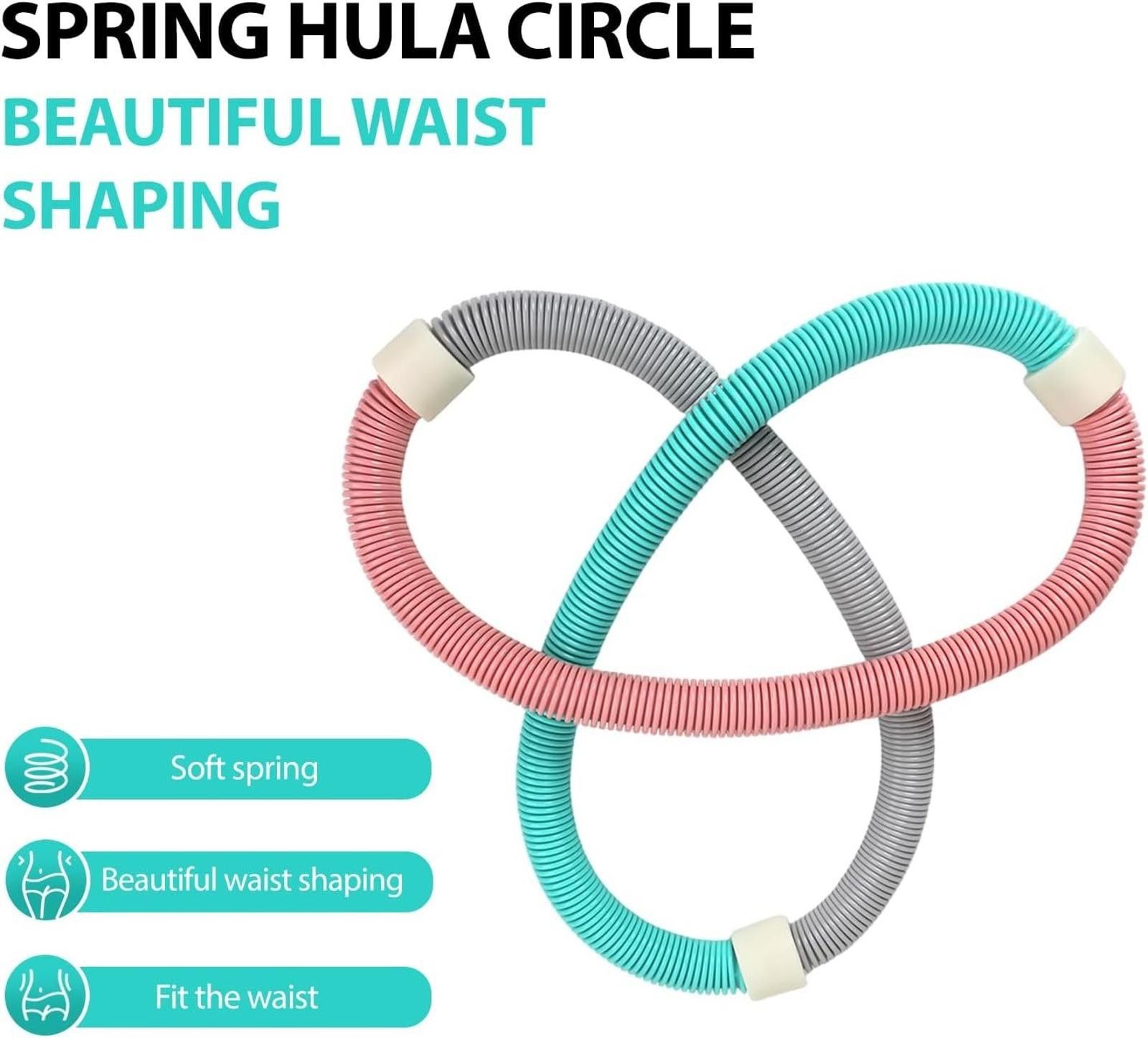 Other Abdominal Spring Foldable Workout Hula Hoop Quiet Weighted Size ONE SIZE - 3 Thumbnail