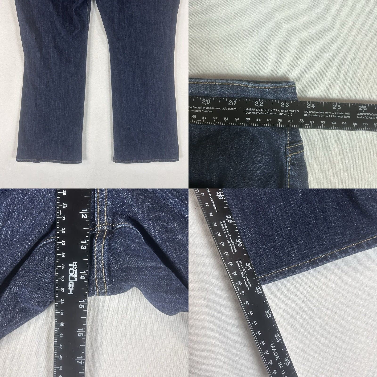 Vintage Simply Vera Boots Cut Jeans Womens 24W Plus Blue Denim Pockets Mid Rise NWT Size 42" / US 20 - 9 Thumbnail