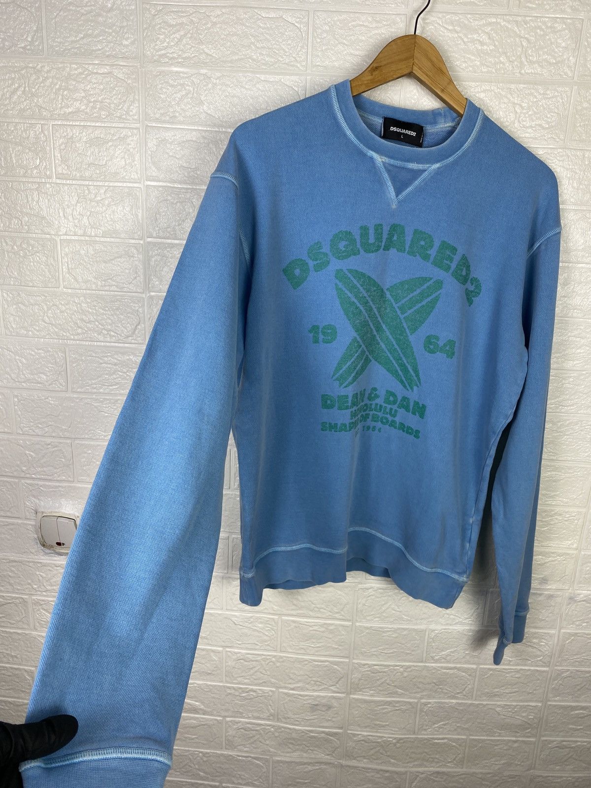 Dsquared2 DSQUARED Sweatshirt Blue Big Logo Size L Size US L / EU 52-54 / 3 - 8 Thumbnail