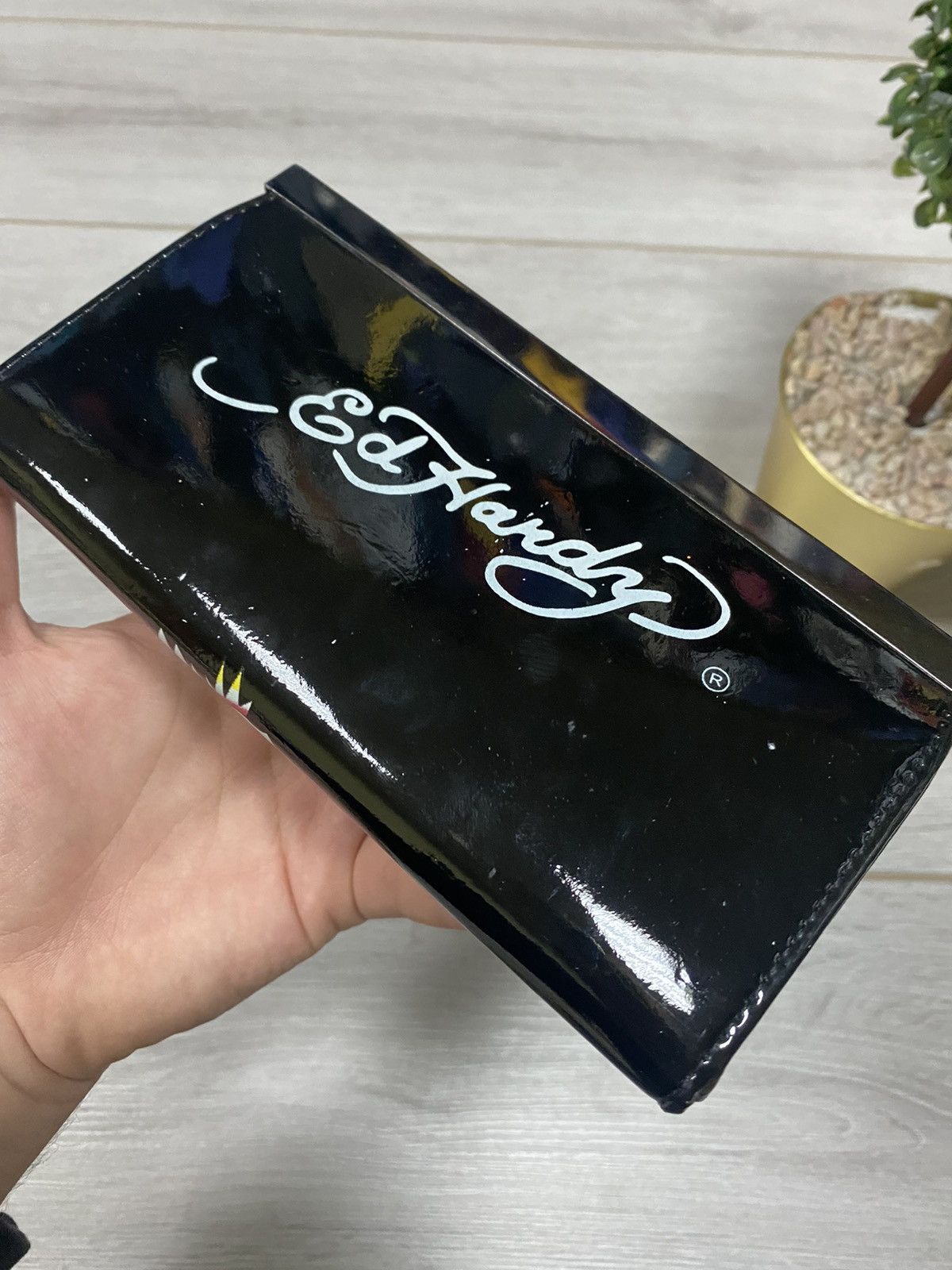 Ed Hardy Ed Hardy tiger 🐯 vintage big logo rhinestones wallet Size ONE SIZE - 5 Thumbnail