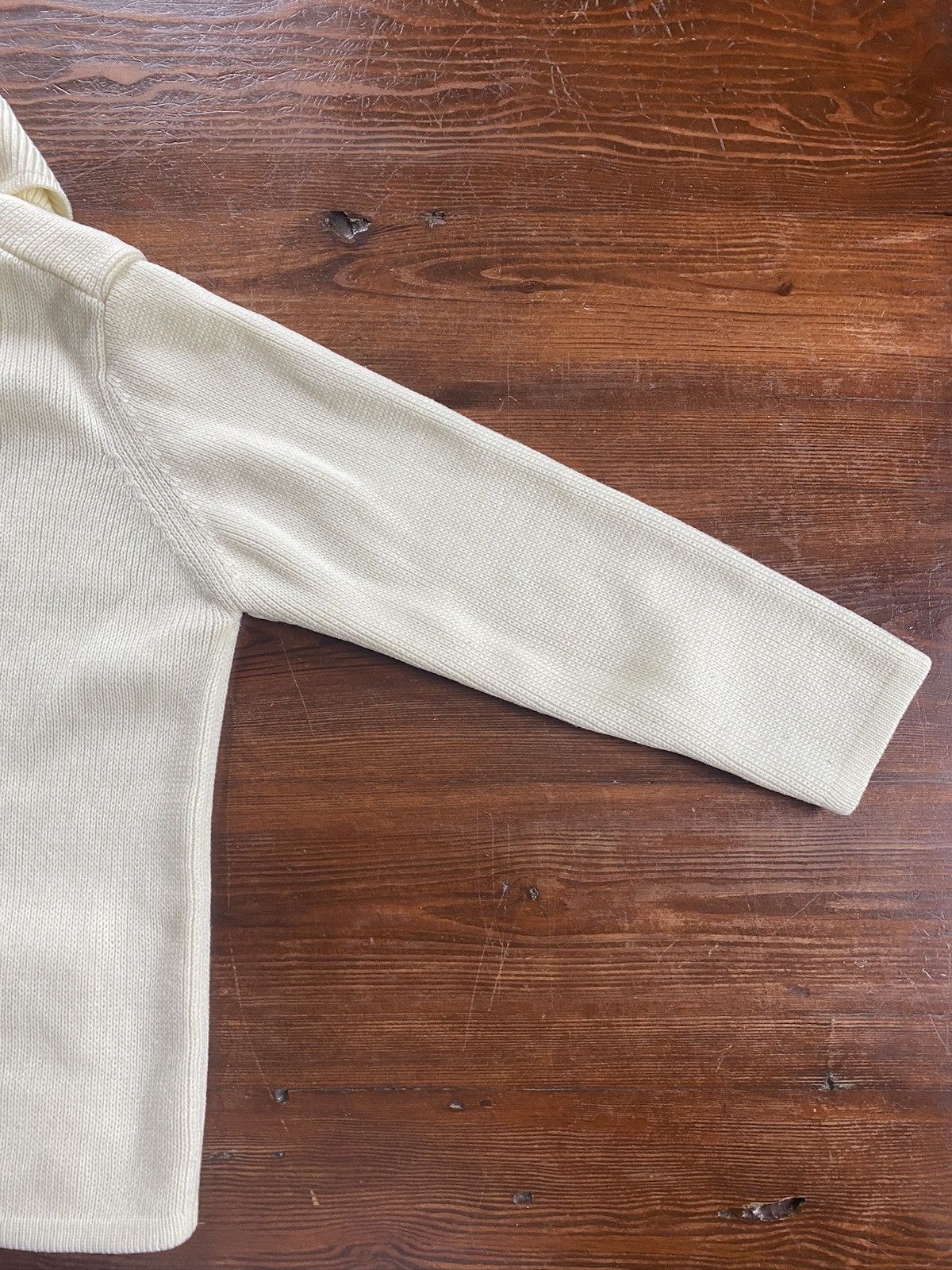 Sears Vintage 70’s Sears Women’s Cream Cowl Neck Cardigan Sweater Size M / US 6-8 / IT 42-44 - 17 Thumbnail