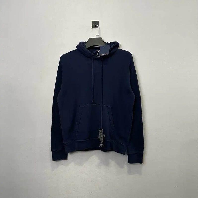 Louis Vuitton Louis Vuitton Blue Cotton Men's Hoodie 0089 Size US M / EU 48-50 / 2 - 1 Thumbnail