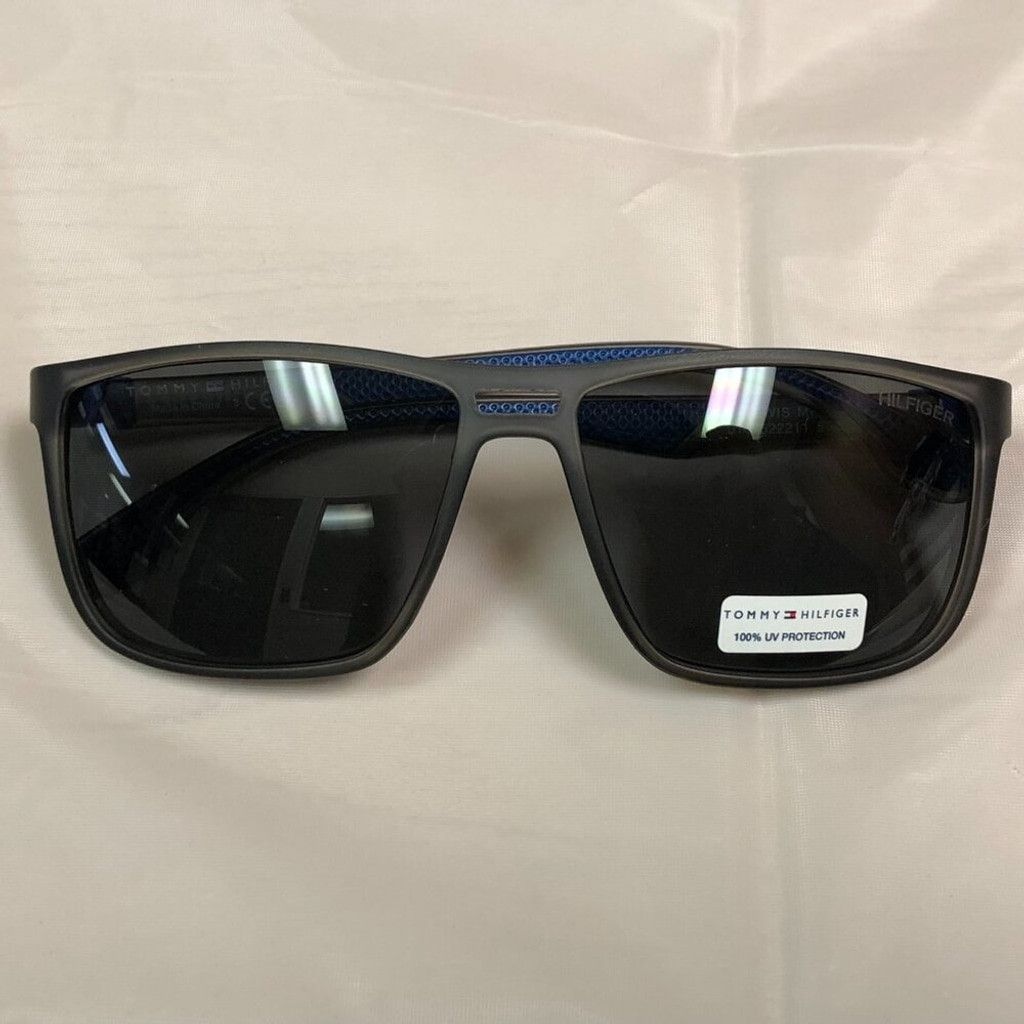 Tommy Hilfiger Tommy Hilfiger Blue & Gray Square Frame Sunglasses Size ONE SIZE - 2 Thumbnail