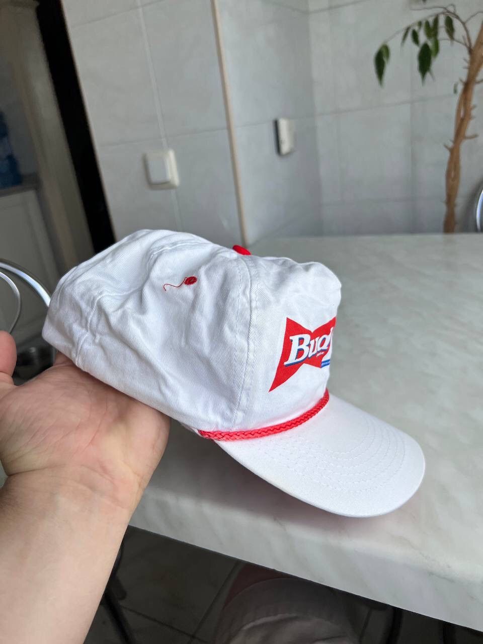 Sports Specialties Vintage 90s BUD France 98 World Cup White Cap Hat Y2K Size ONE SIZE - 5 Thumbnail