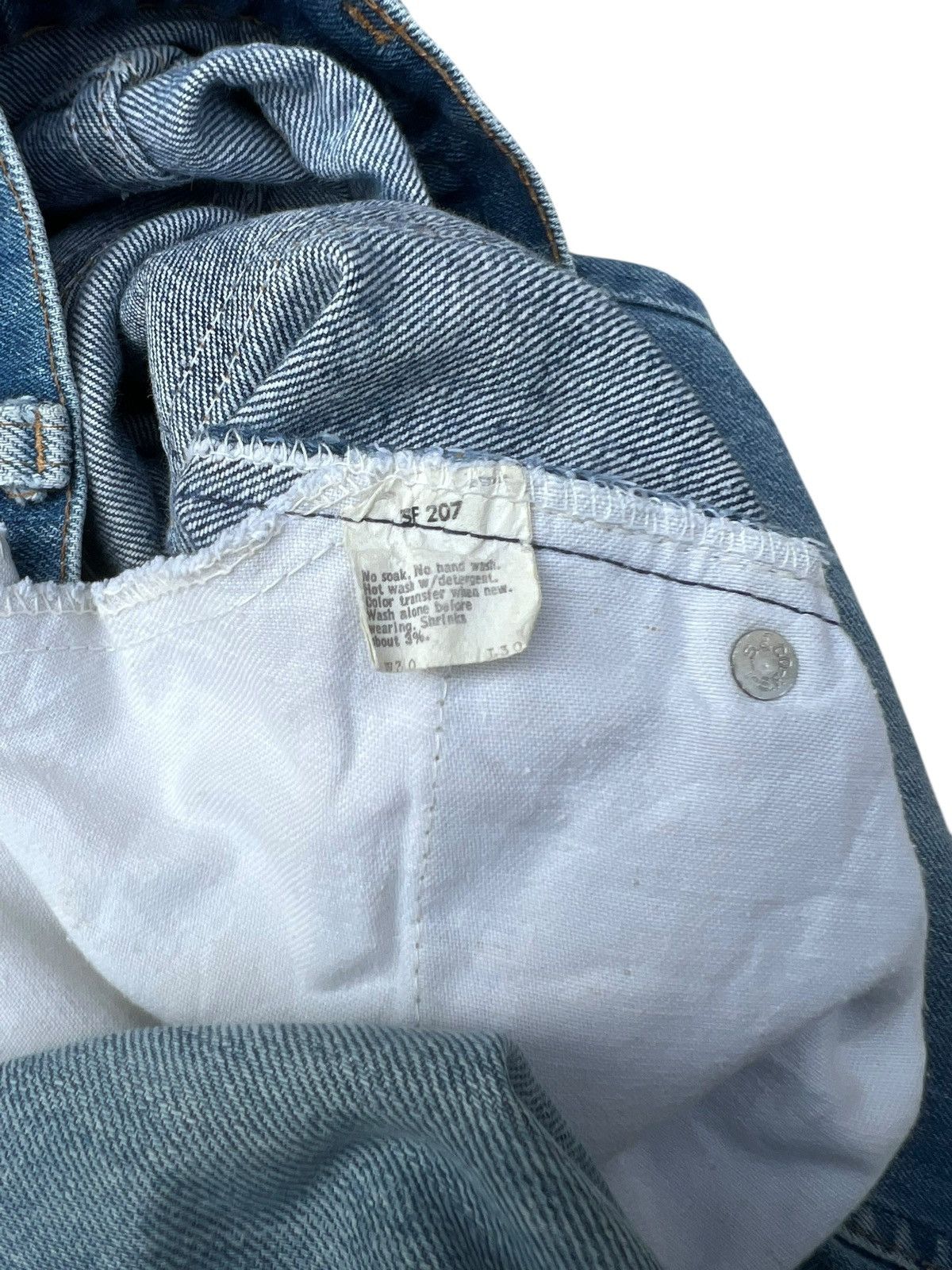 Levi's Vintage 70s Levi’s 505 Orange Tab Fade Denim Jeans Talon 42 Size US 30 / EU 46 - 23 Thumbnail