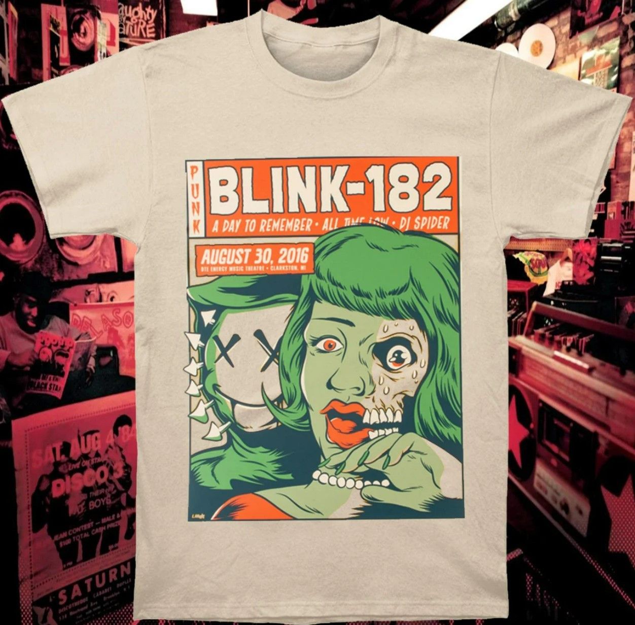 Band Tees Blink 182 Band T-shirt Blink 182 Rock Shirt Tee Size US L / EU 52-54 / 3 - 4 Thumbnail