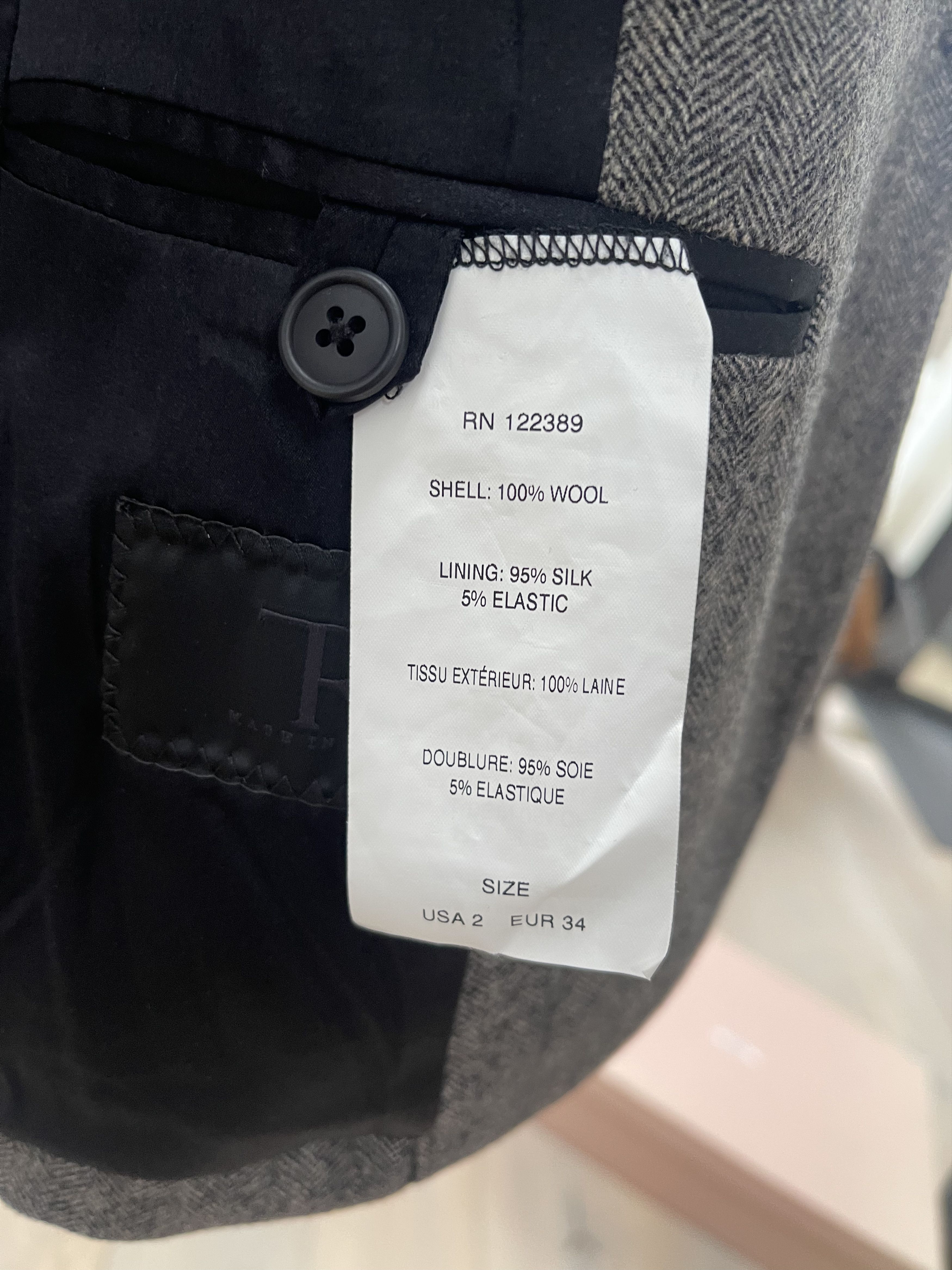 The Row The Row Woolen herringbone school jacket Size XS / US 0-2 / IT 36-38 - 4 Thumbnail