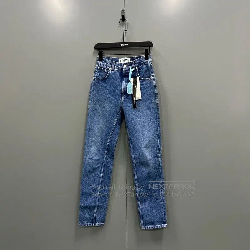 Loewe Loewe Blue Cotton Casual Pants for Women . Size 28" / US 6 / IT 42 - 1 Thumbnail
