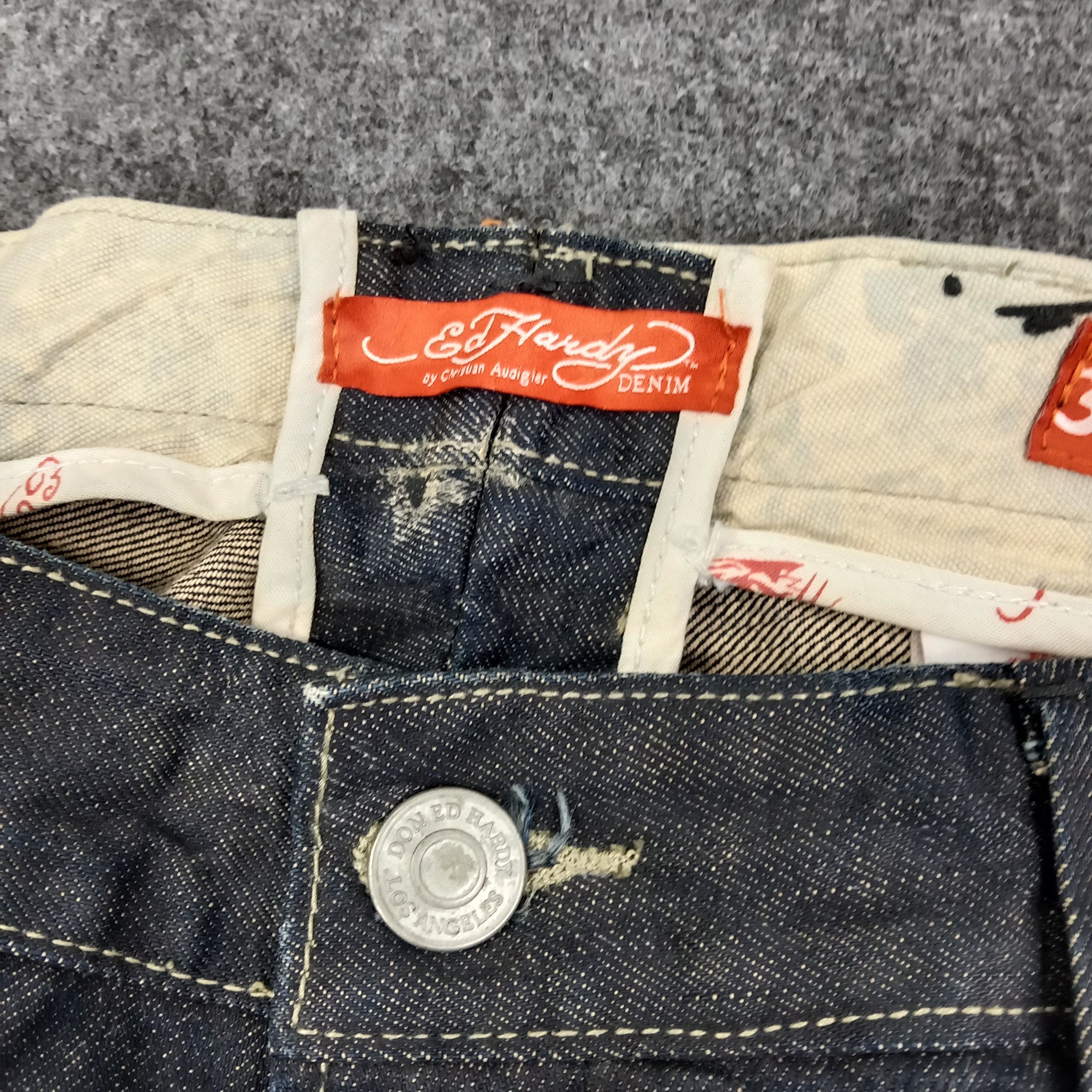 Ed Hardy Ed Hardy by Christian Audigier American Denim Jeans C258N15 Size US 38 / EU 54 - 4 Thumbnail
