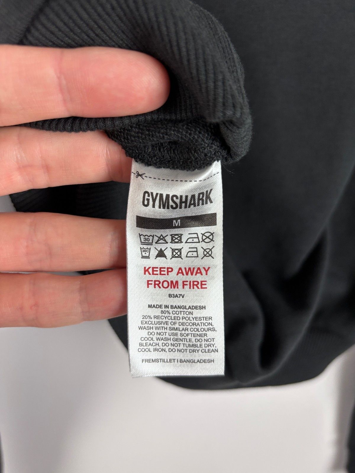 Gymshark Gymshark Training Cropped Sweater Pullover Black Size M Size M / US 6-8 / IT 42-44 - 9 Thumbnail