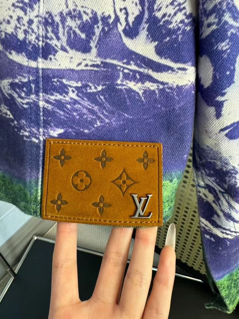 Louis Vuitton Louis Vuitton New Oil Painting Snow Mountain Scenic Denim Size US L / EU 52-54 / 3 - 5 Thumbnail