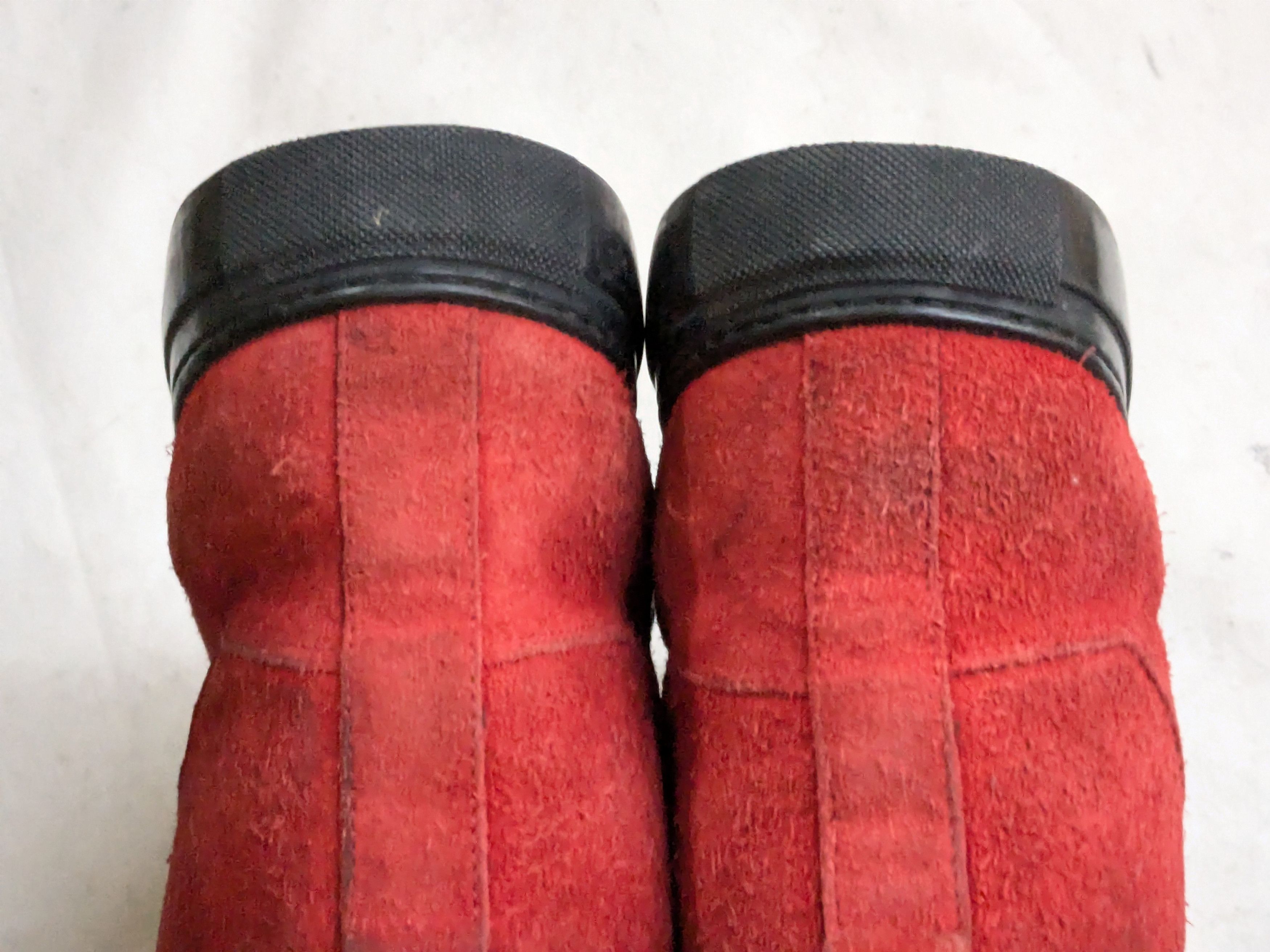 Balenciaga Balenciaga Arena Red Black High Tops 14 Suede Leather Size US 14 / EU 47 - 13 Thumbnail