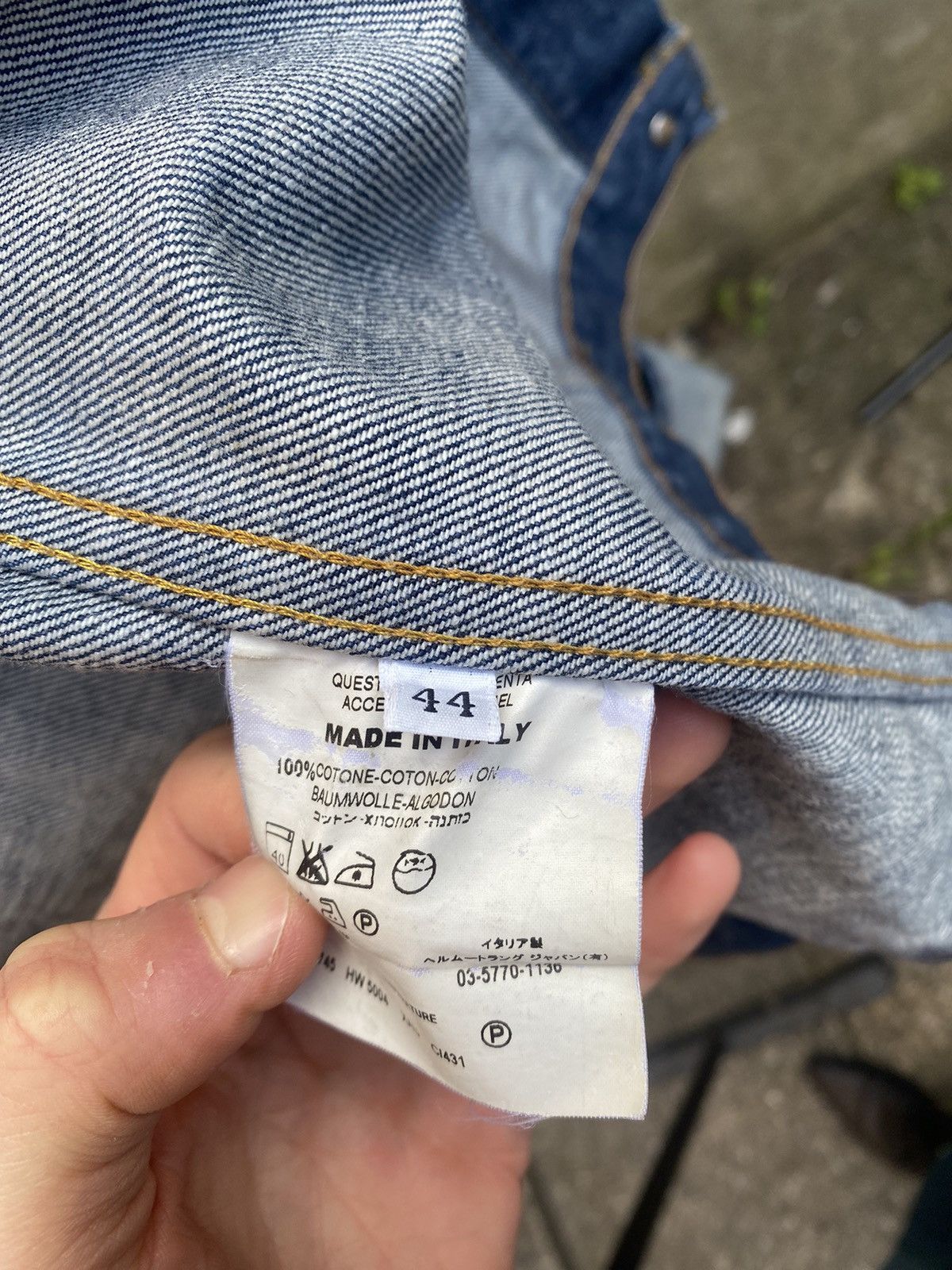 Helmut Lang Helmut Lang turn up denim jacket Size US S / EU 44-46 / 1 - 6 Thumbnail