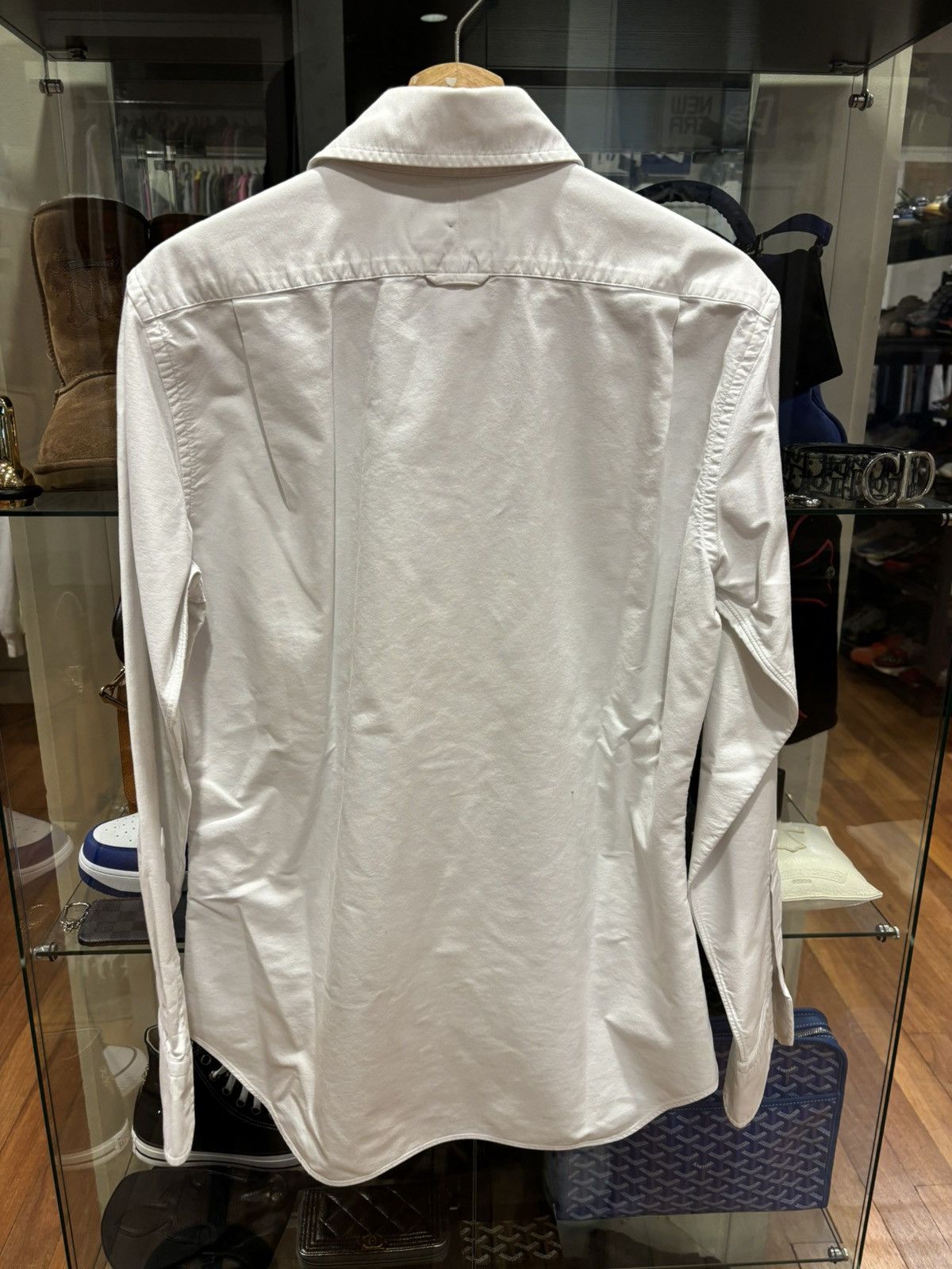 Thom Browne Thom Browne White Button Up Shirt Size US L / EU 52-54 / 3 - 2 Thumbnail