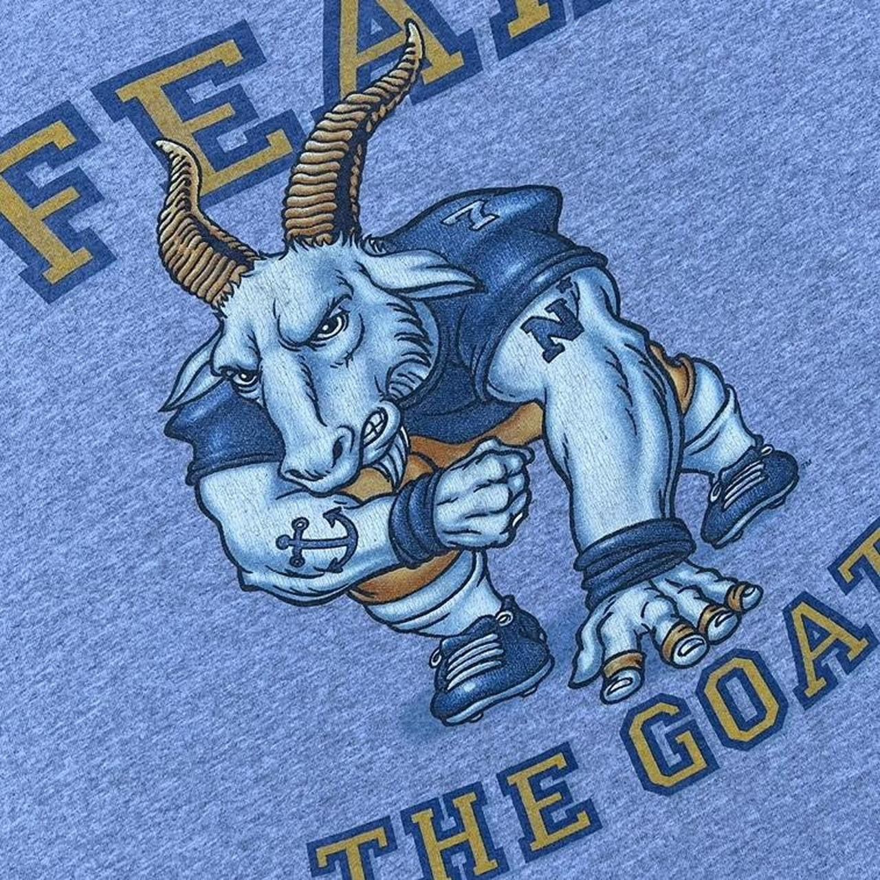 Gildan × Vintage Vintage Gildan Fear the Goat Navy Football Sports Tshirt Size US XL / EU 56 / 4 - 3 Thumbnail