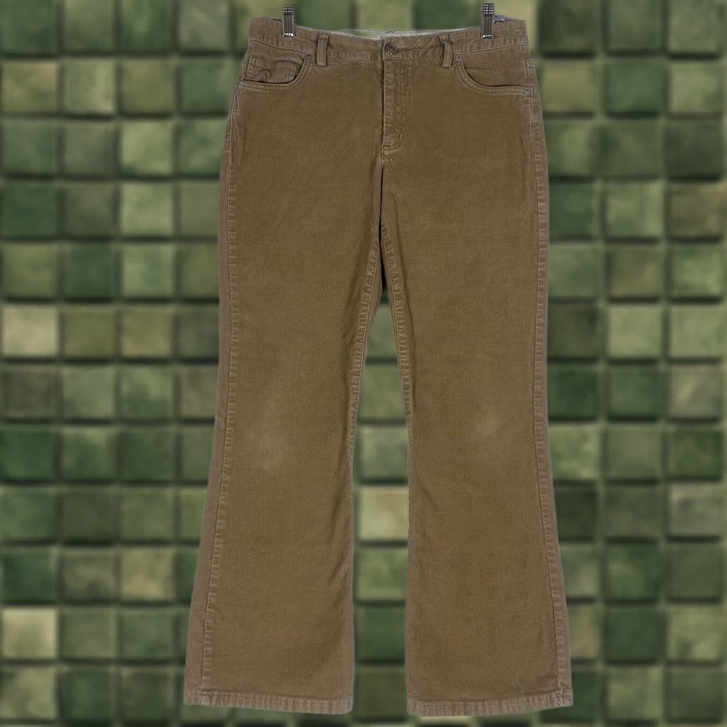 Lands' End Lands' End Corduroy Pants Women's 10 Straight Leg Brown Pockets Casual Tan Size 32" / US 10 / IT 46 - 1 Thumbnail