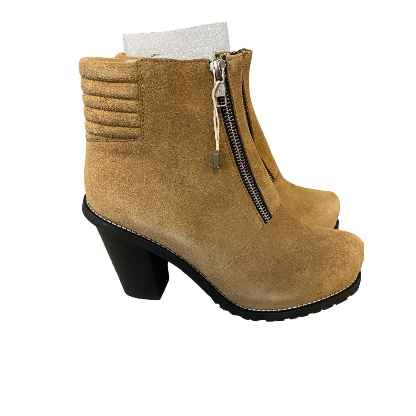 Surface To Air Surface To Air Suede Leather Chunky Heel Ankle Booties in Be Size US 7.5 / IT 37.5 - 1 Thumbnail