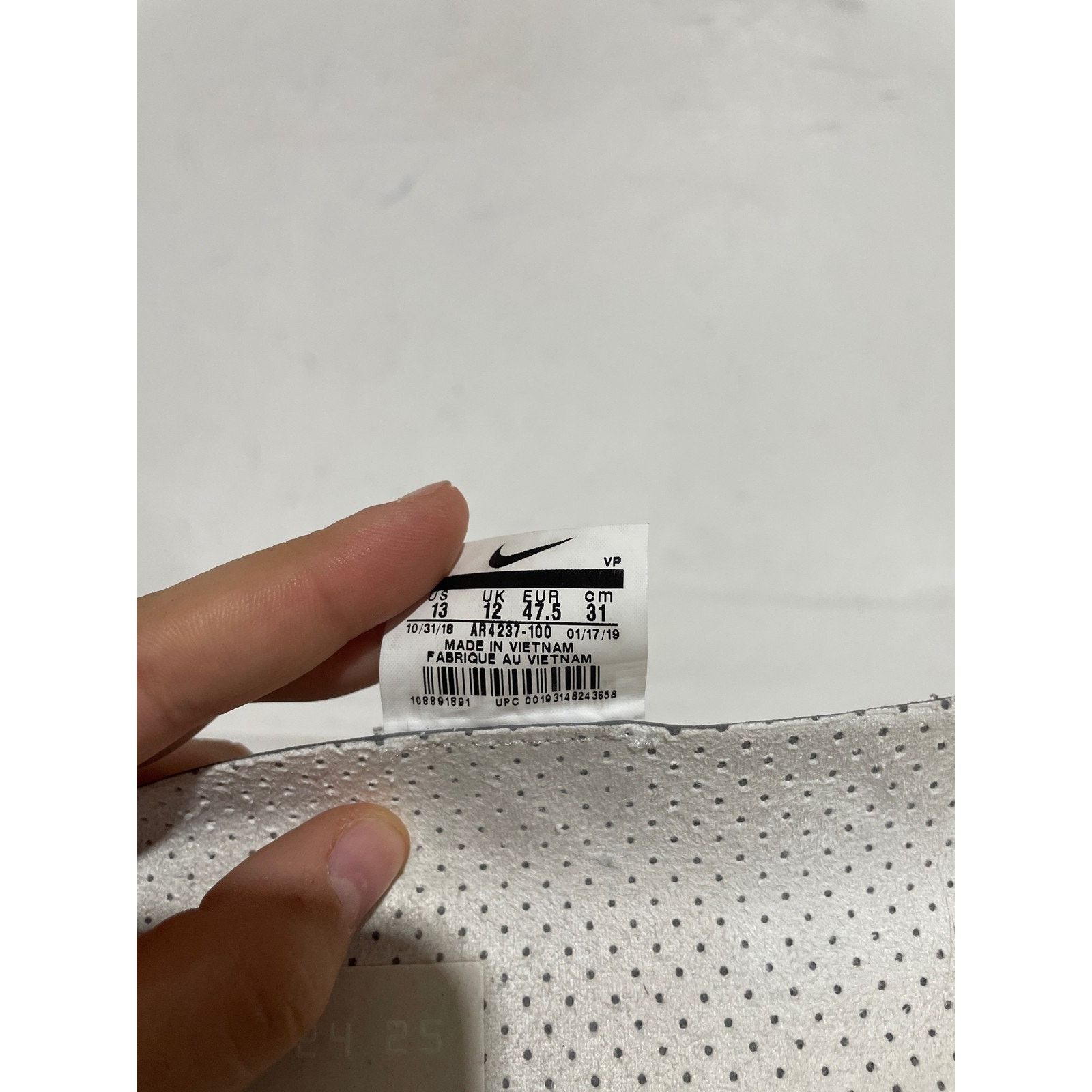 Nike NIKE AIR FEAR OF GOD 1 SAIL BLACK SIZE 13 PREOWNED Size US 13 / EU 46 - 6 Thumbnail