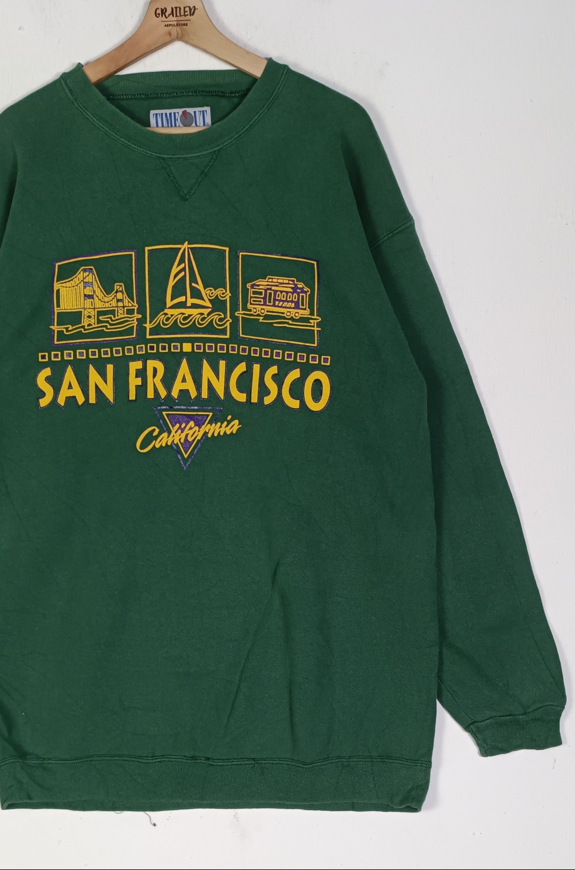 Vintage Vintage🔥 Time Out HeavyWeight San Francisco California Size US L / EU 52-54 / 3 - 3 Thumbnail