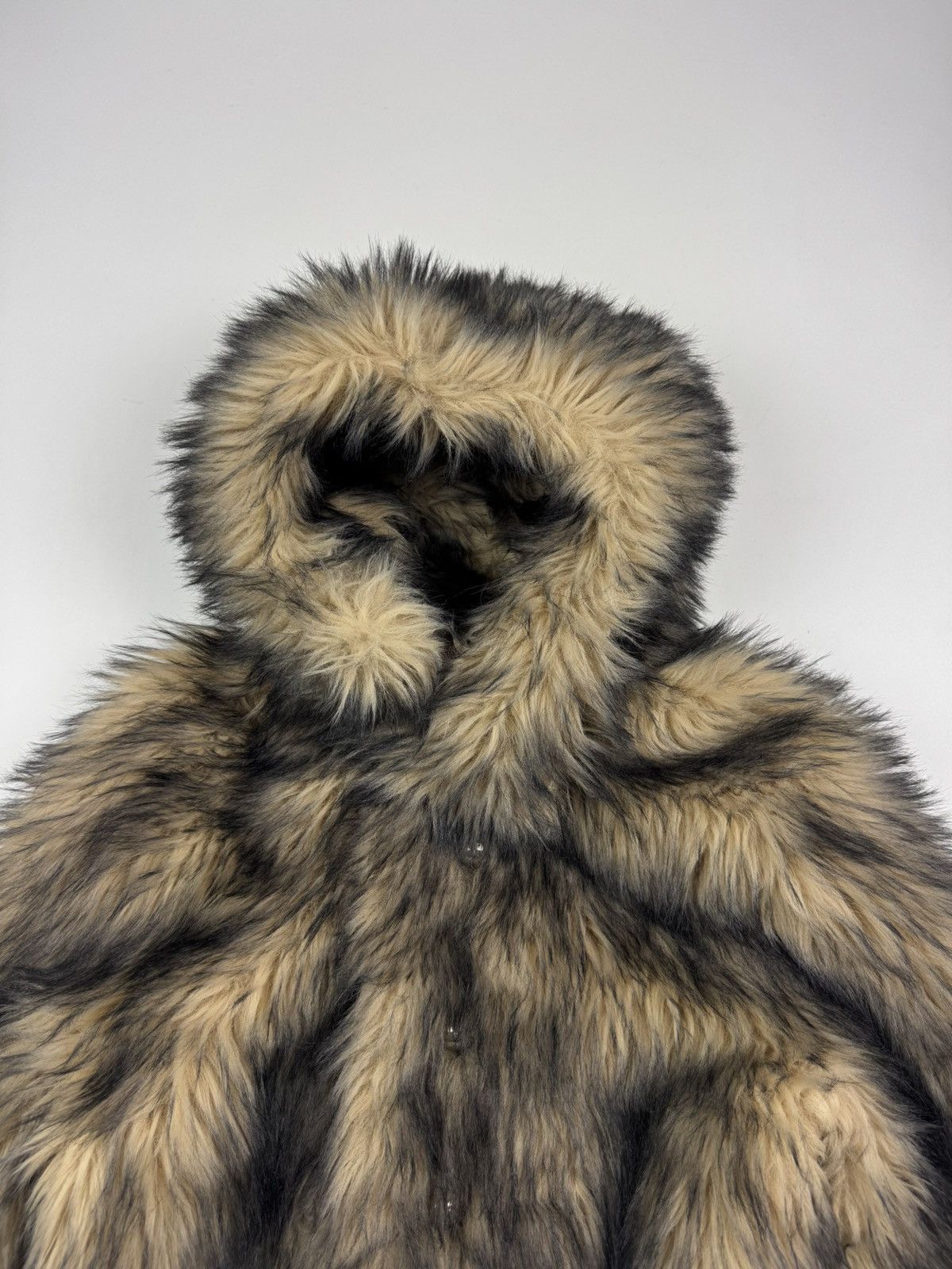 H&M × Paco Rabanne Rabanne x H&M Animal Print Faux Fur Hooded Jacket Size M / US 6-8 / IT 42-44 - 8 Thumbnail