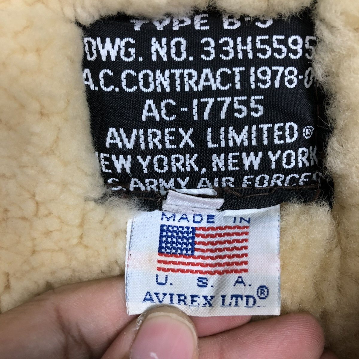 Avirex 🔥VINTAGE GENUINE LEATHER JACKET B3 AVIREX USA AERO LEATHER Size US M / EU 48-50 / 2 - 22 Thumbnail