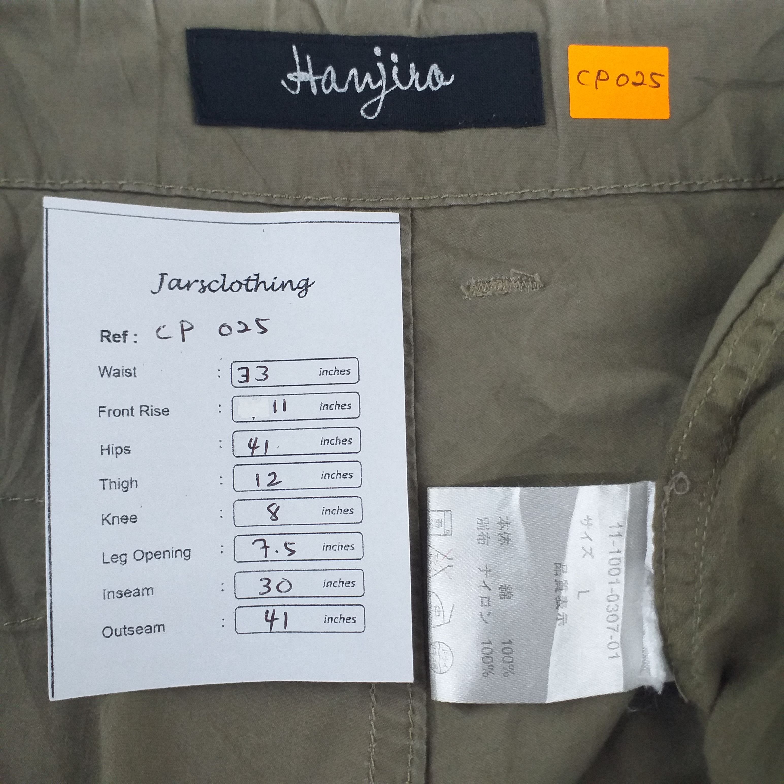 Japanese Brand Hanjro Japanese Brand Cargo Pockets Pants 33 x 30 -CP025 Size US 33 - 12 Thumbnail