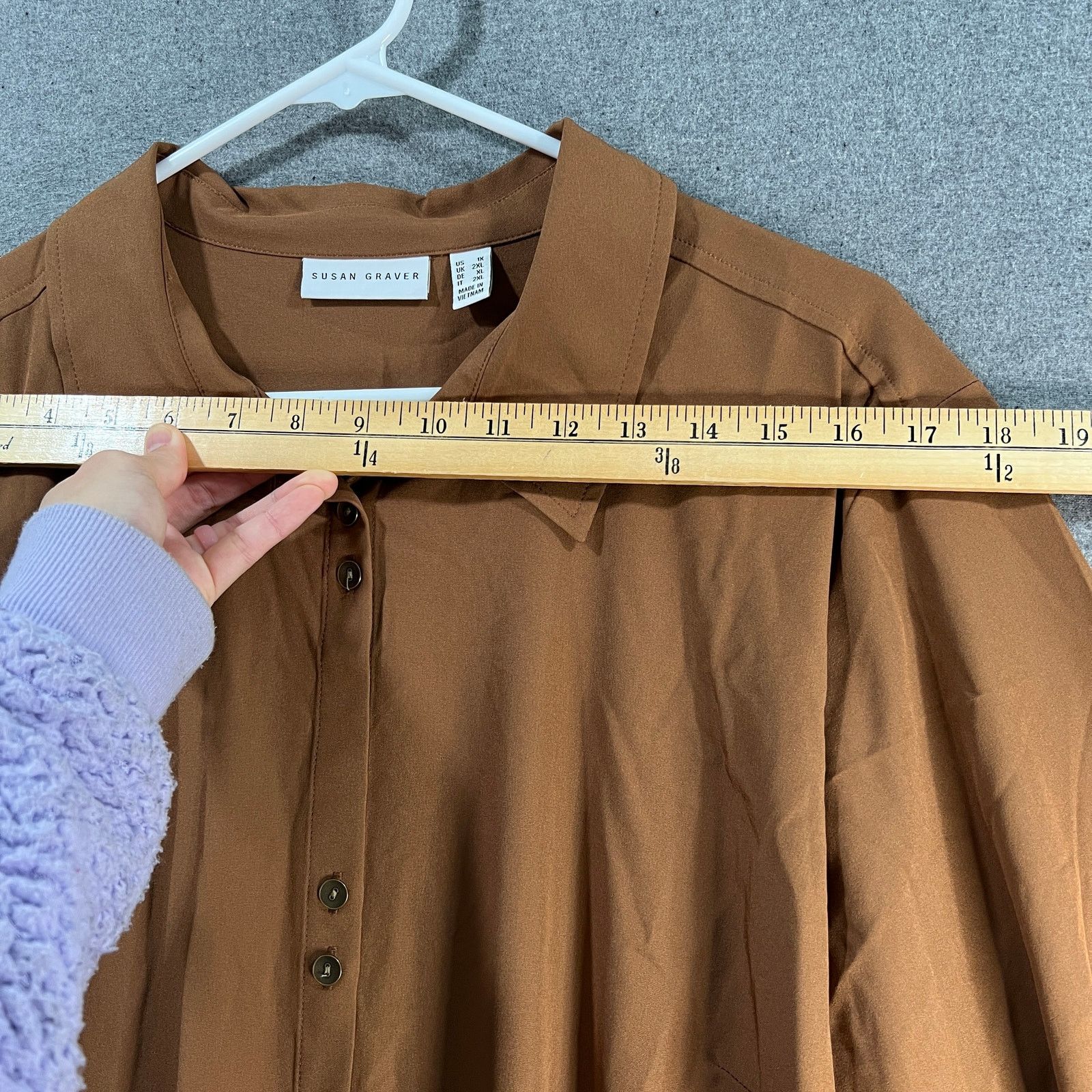 Other Susan Graver Regular Stretch Woven Button Size XL / US 12-14 / IT 48-50 - 9 Thumbnail