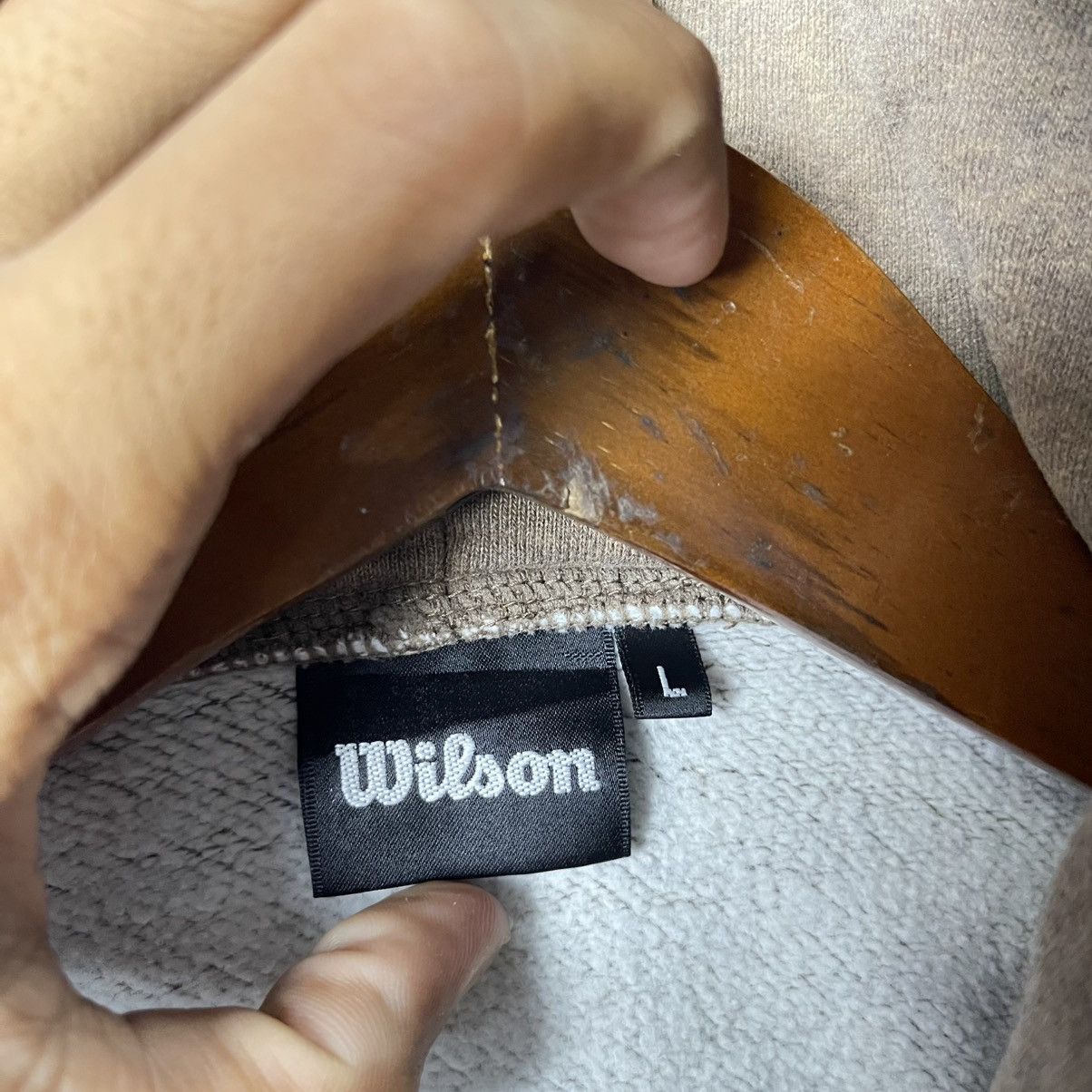 Wilson Vintage Wilson Zip Hoodie Brown Size US L / EU 52-54 / 3 - 8 Thumbnail