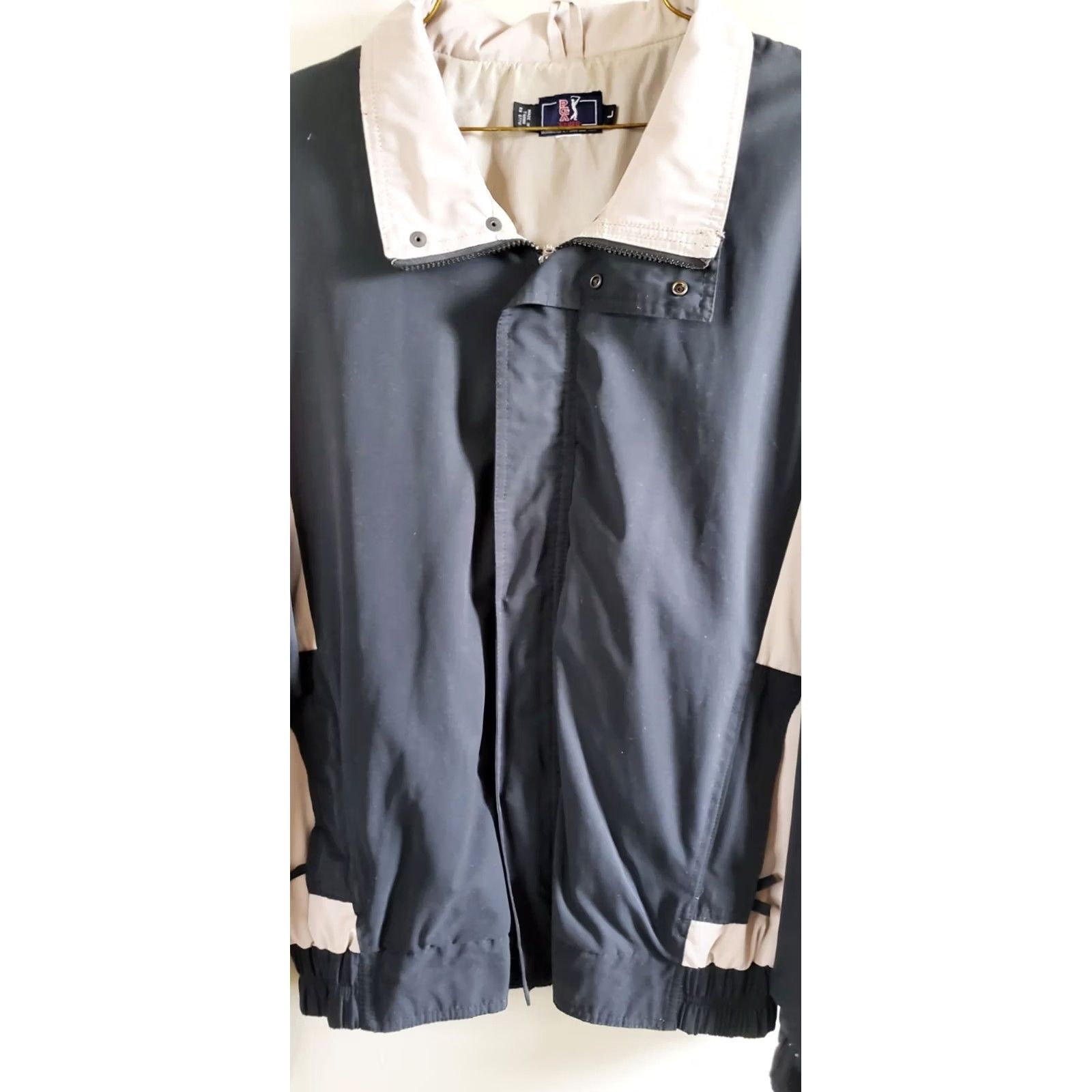 PGA Tour PGA TOUR Jacket Mens L Black Wind and Water Resistant Full Zip Men Excellent Size US L / EU 52-54 / 3 - 2 Thumbnail