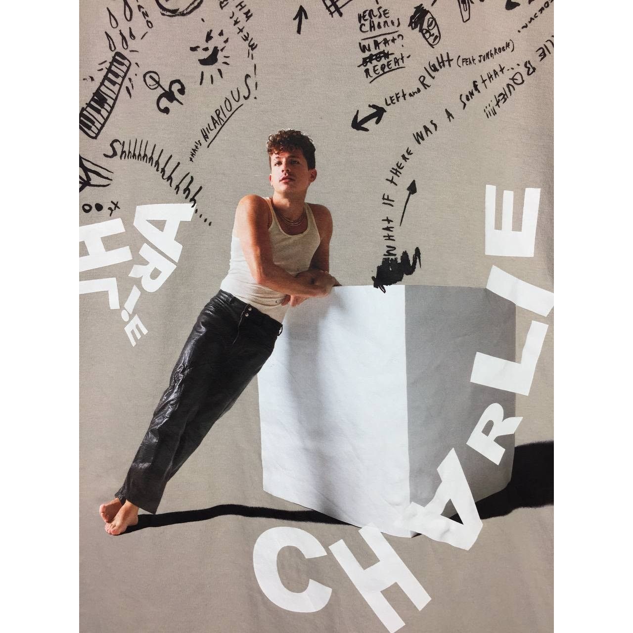 Band Tees Charlie Puth Cover Art CHARLIE Studio Album Tee Size L Size US L / EU 52-54 / 3 - 4 Thumbnail