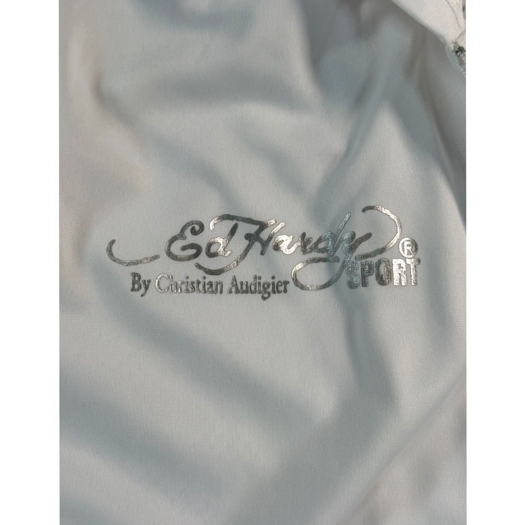Ed Hardy Ed Hardy Sport Track Jacket White Tiger Full Zip Mens 2XL Size US XXL / EU 58 / 5 - 4 Thumbnail