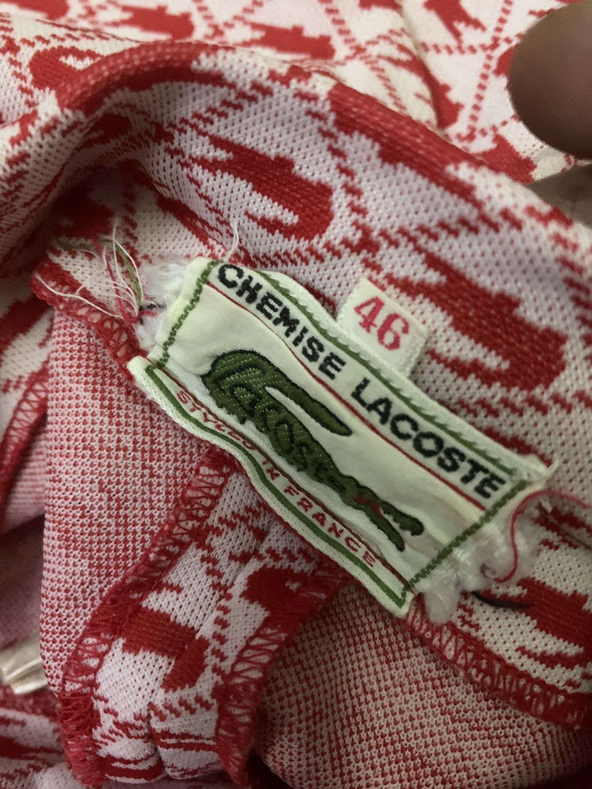 Lacoste × Vintage Vintage Flare Chemise Lacoste Ovprint Pant Size 26" / US 2 / IT 38 - 7 Thumbnail
