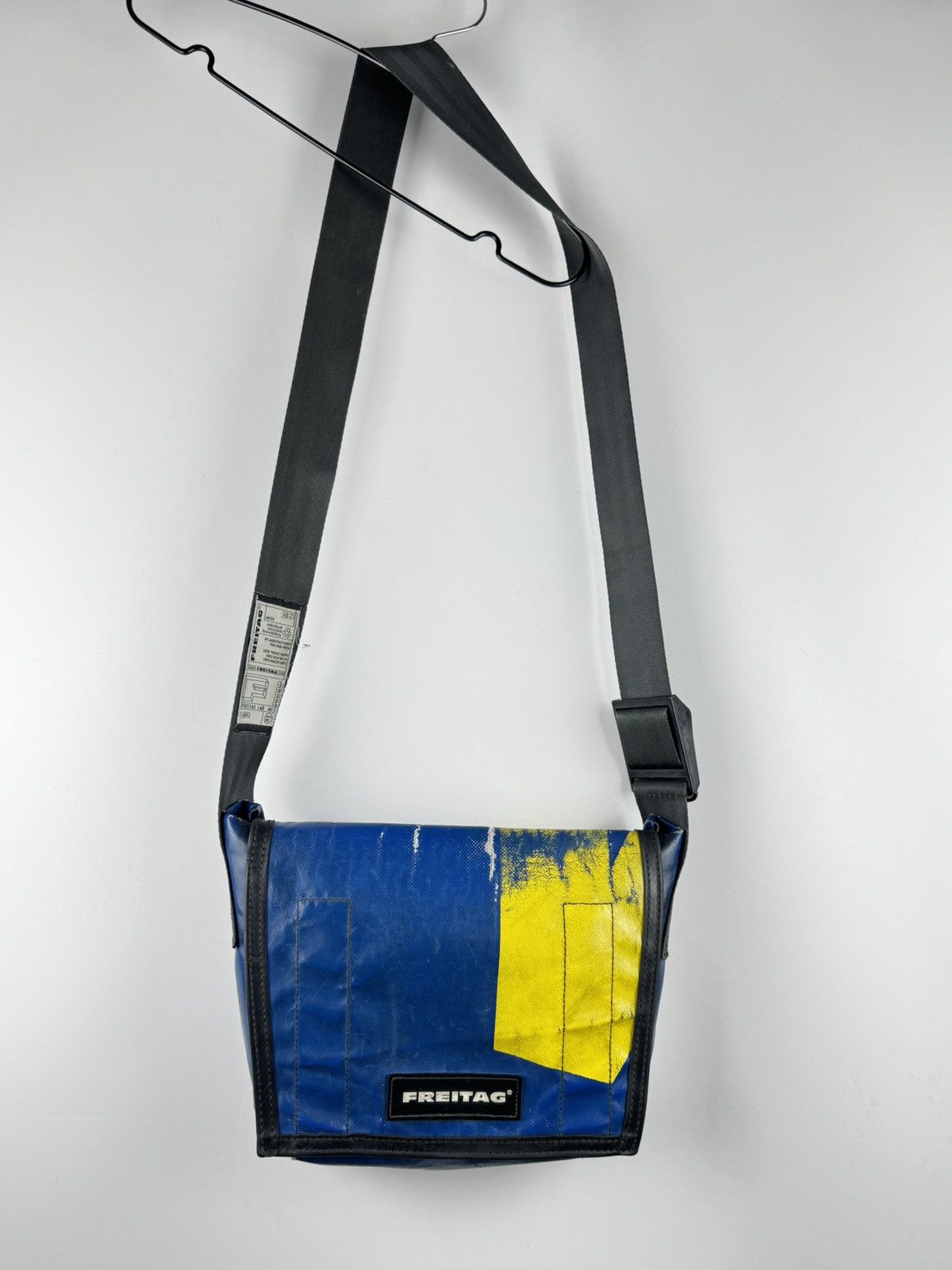 Freitag FREITAG F12 Dragnet Blue Recycle Material Shoulder Bag