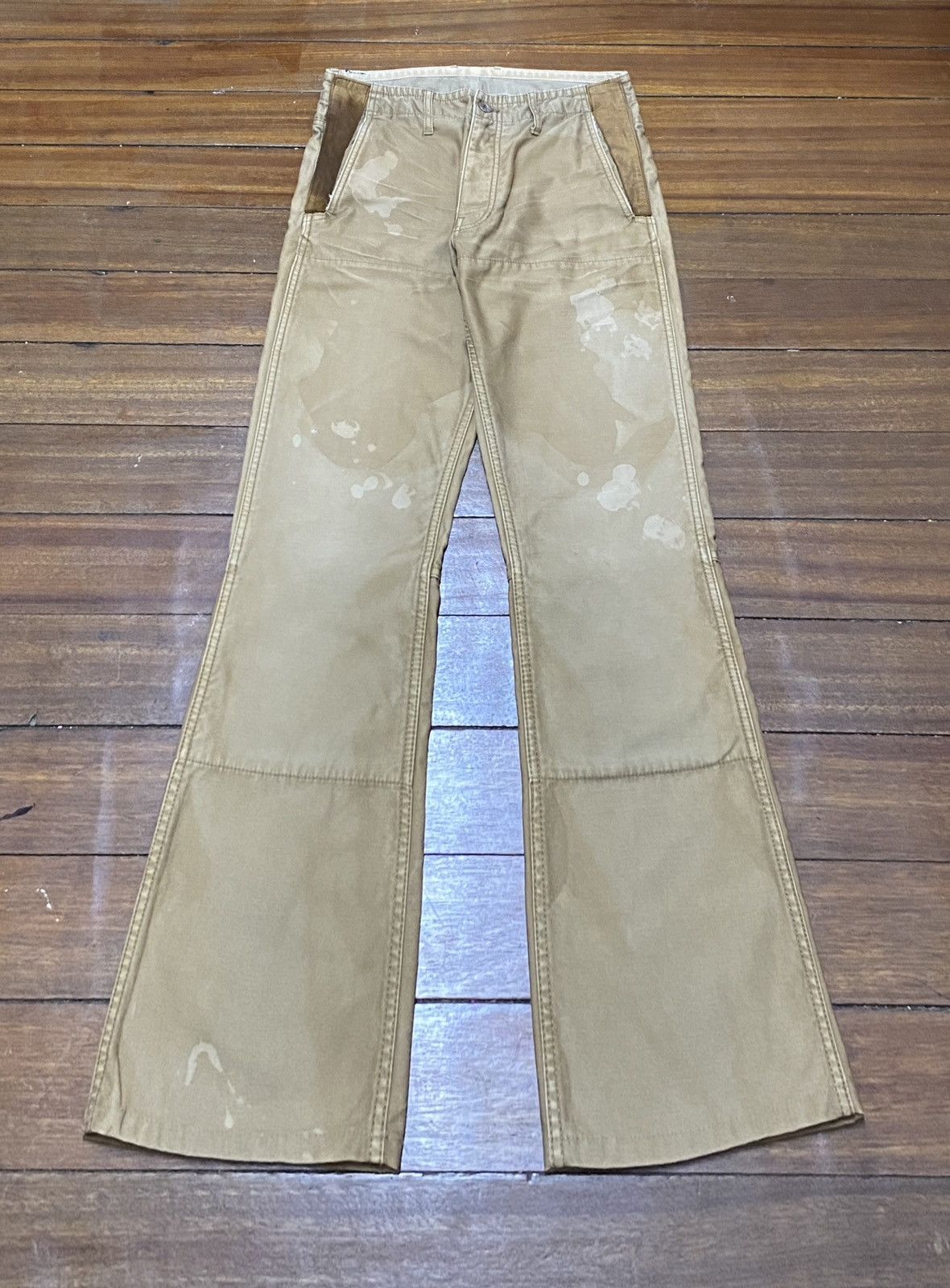 Isamu Katayama Backlash Isamu Katayama Backlash - Flared Pants Leather Pockets Size US 28 / EU 44 - 1 Thumbnail