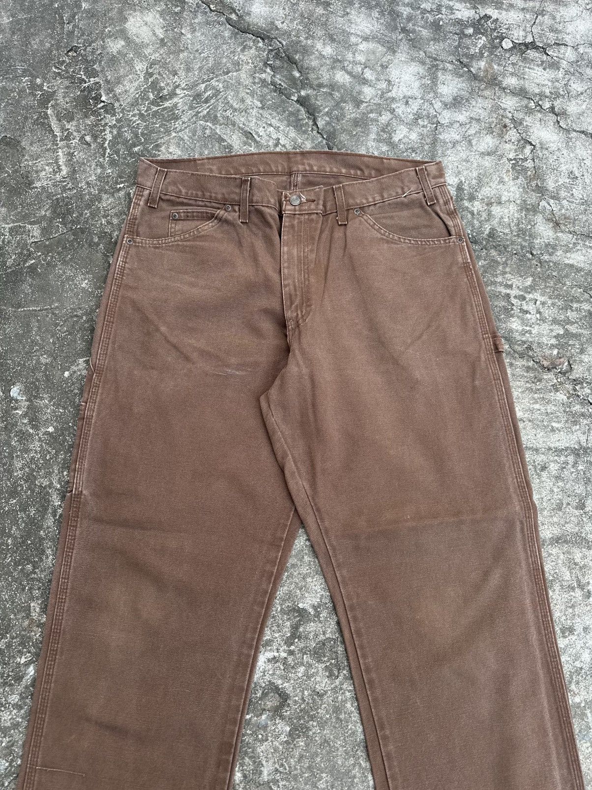 Carhartt × Dickies (36x32) Crazy Vintage Y2K Faded Dickies Carpenter Pants Size US 36 / EU 52 - 2 Thumbnail