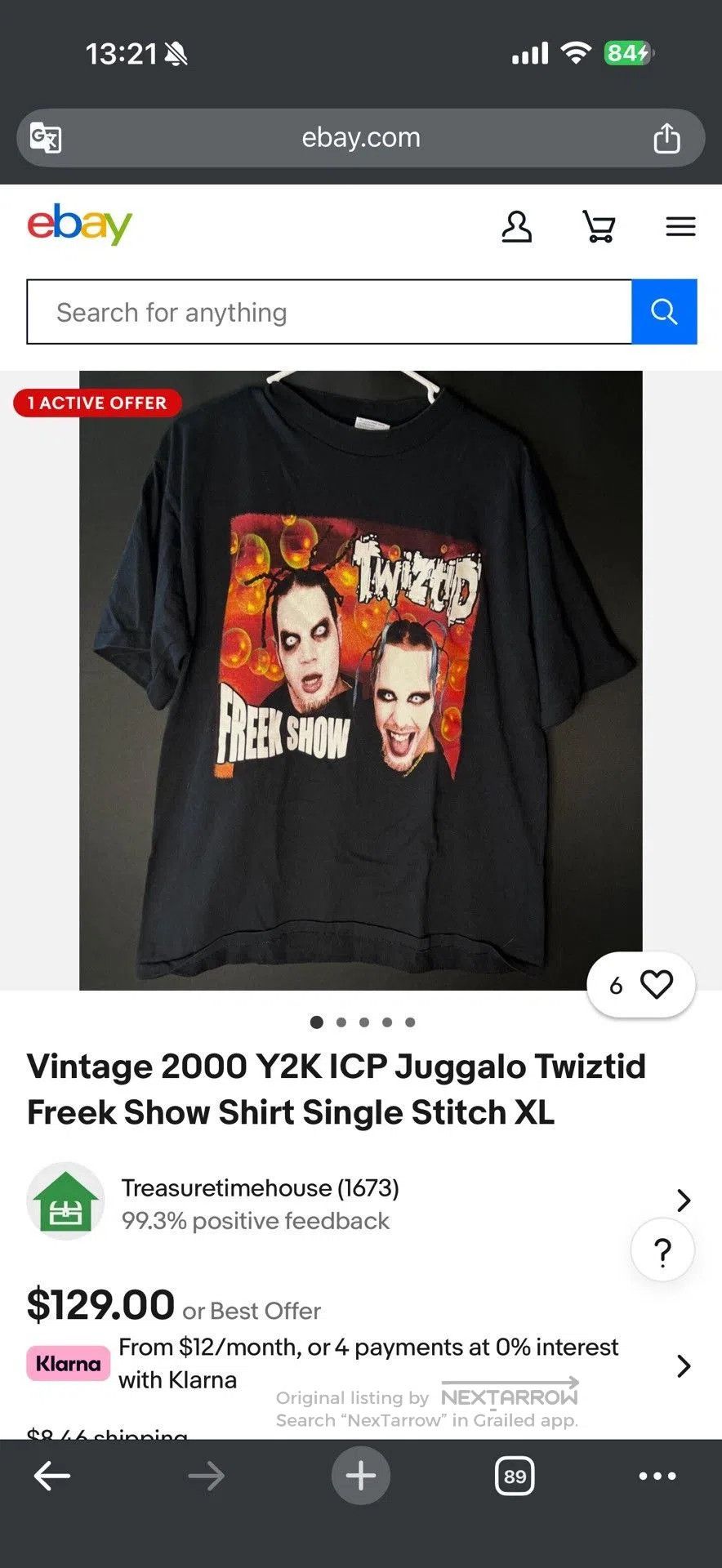 Vintage Vintage 00s Twiztid Band Tee. Size US M / EU 48-50 / 2 - 9 Thumbnail