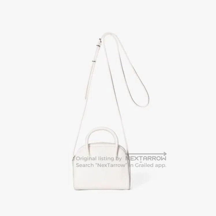 Japanese Brand White Mini Boston Bag with Shoulder Strap. Size ONE SIZE - 4 Thumbnail