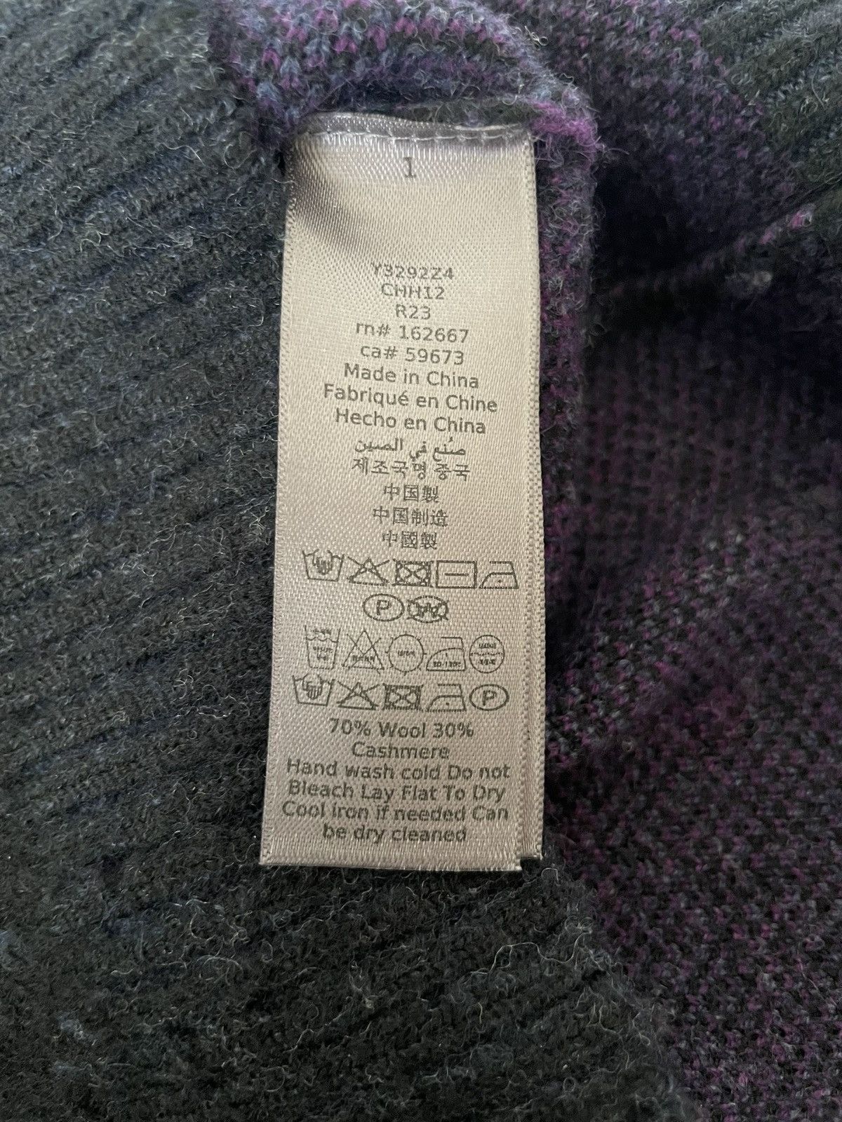 John Varvatos John Varvatos Wool Cashmere Crewneck Sweater XS Black Size US XS / EU 42 / 0 - 8 Thumbnail