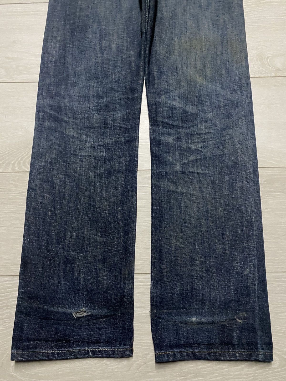 Levi's Vintage Levis 501 Y2K Mud Wash Distressed Loose Jeans Size US 30 / EU 46 - 6 Thumbnail