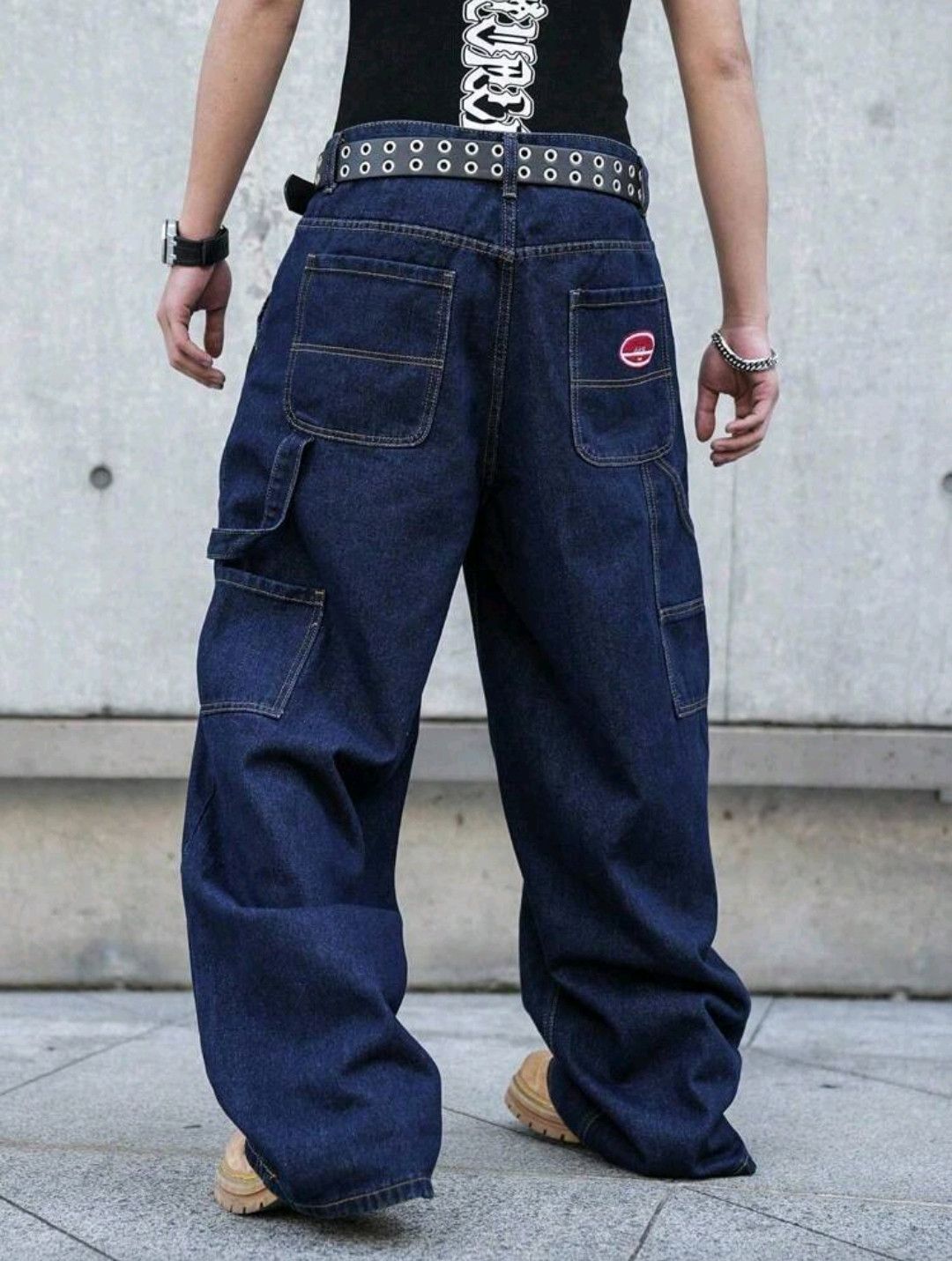 Japanese Brand Side pocket wide leg jeans Size US 39 - 2 Thumbnail