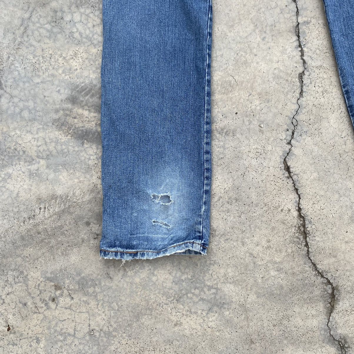 Japanese Brand Morgan Homme Y2K Archive Distressed Buttoned Denim Jeans Size 34" / US 12 / IT 48 - 16 Thumbnail