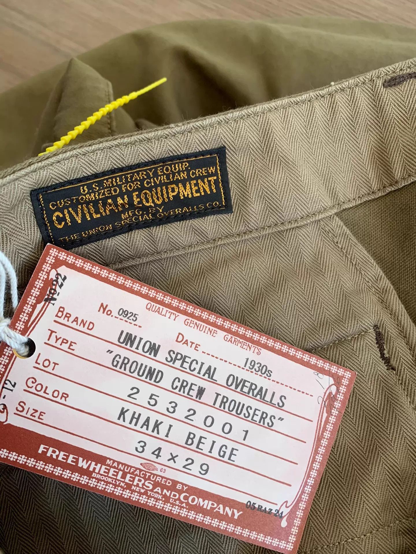 FREEWHEELERS 25th Ground Crew Multi-pocket Warm Cargo Pants
