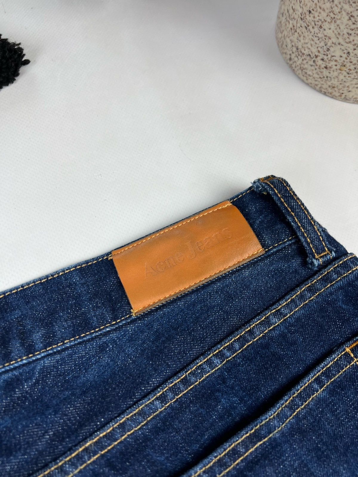 Acne Studios Acne Studios Mod alternative raw navy denim jeans Size US 31 - 12 Thumbnail