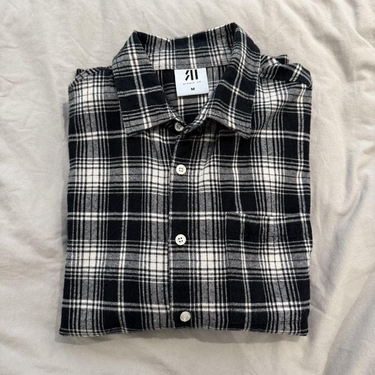 Richie Le Collection Flannel - Black/White Size US M / EU 48-50 / 2 - 1 Thumbnail