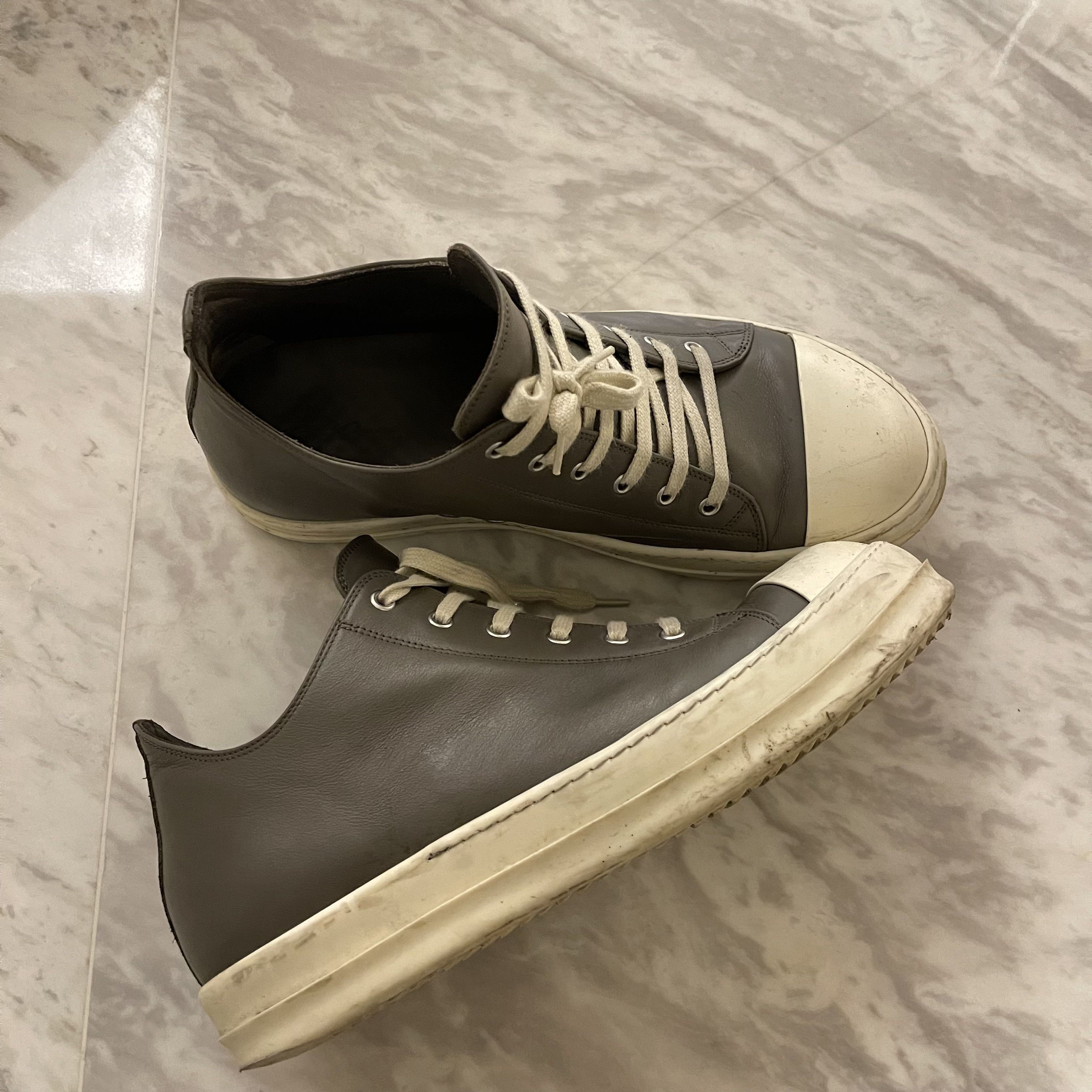 Rick Owens Rick Owens Ramones Grey Size US 12 / EU 45 - 1 Thumbnail