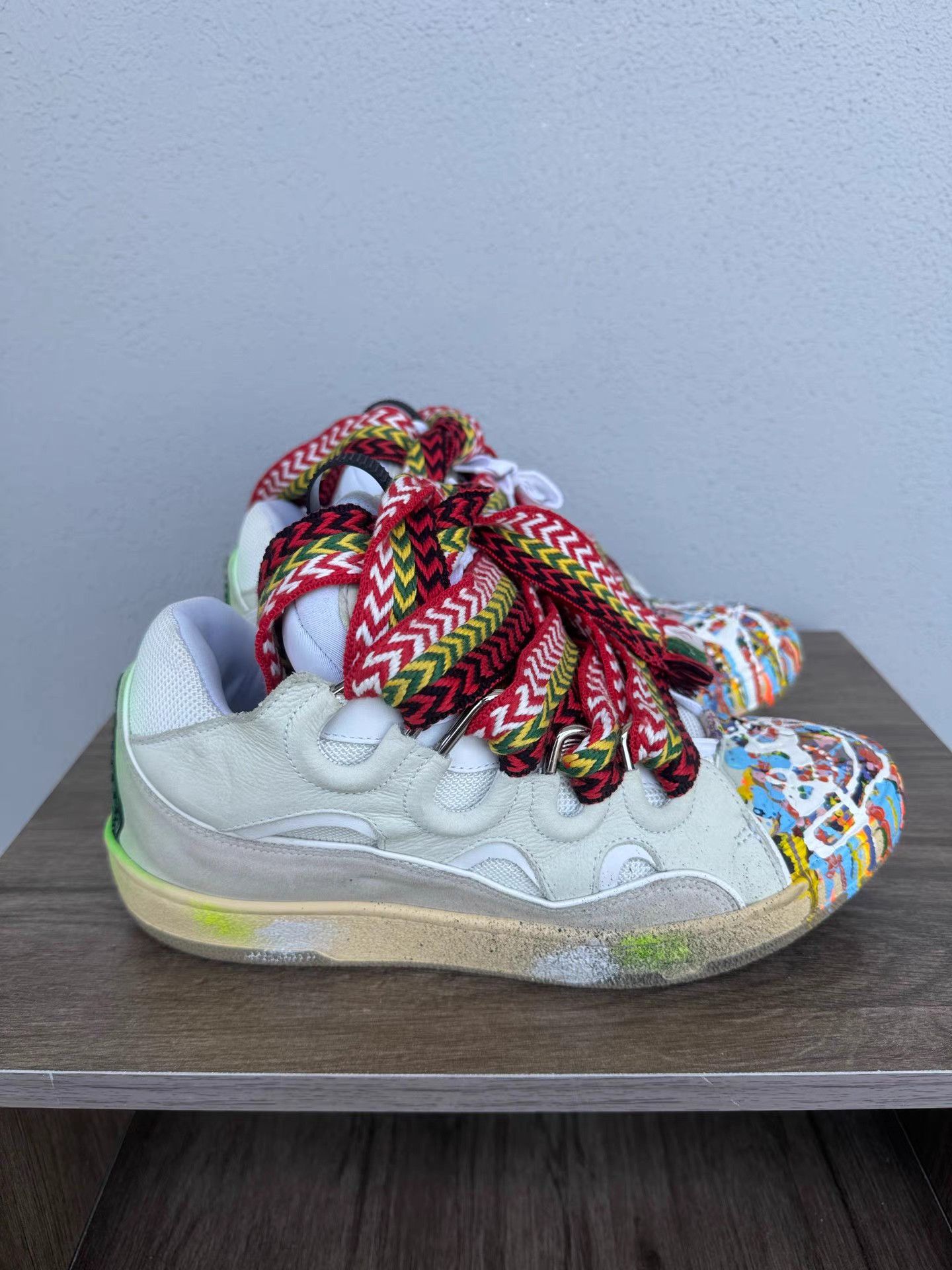 Lanvin Lanvin × Gallery Dept. Curb Paint Drip Sneakers K6 Size US 9 / EU 42 - 3 Thumbnail