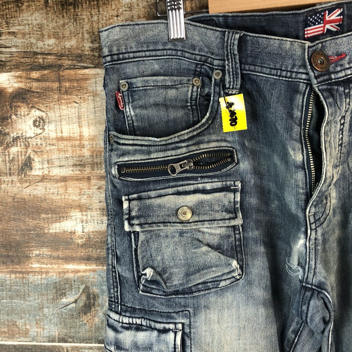 Japanese Brand DL Lyric utility Black Multipocket Denim Pants #A2070 Size US 33 - 7 Thumbnail
