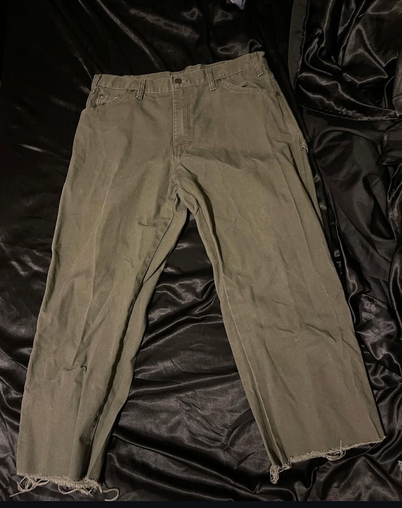 Dickies × Vintage 90’s Dickies Moss Green Carpenter Jeans 36x30 Size US 36 / EU 52 - 1 Thumbnail