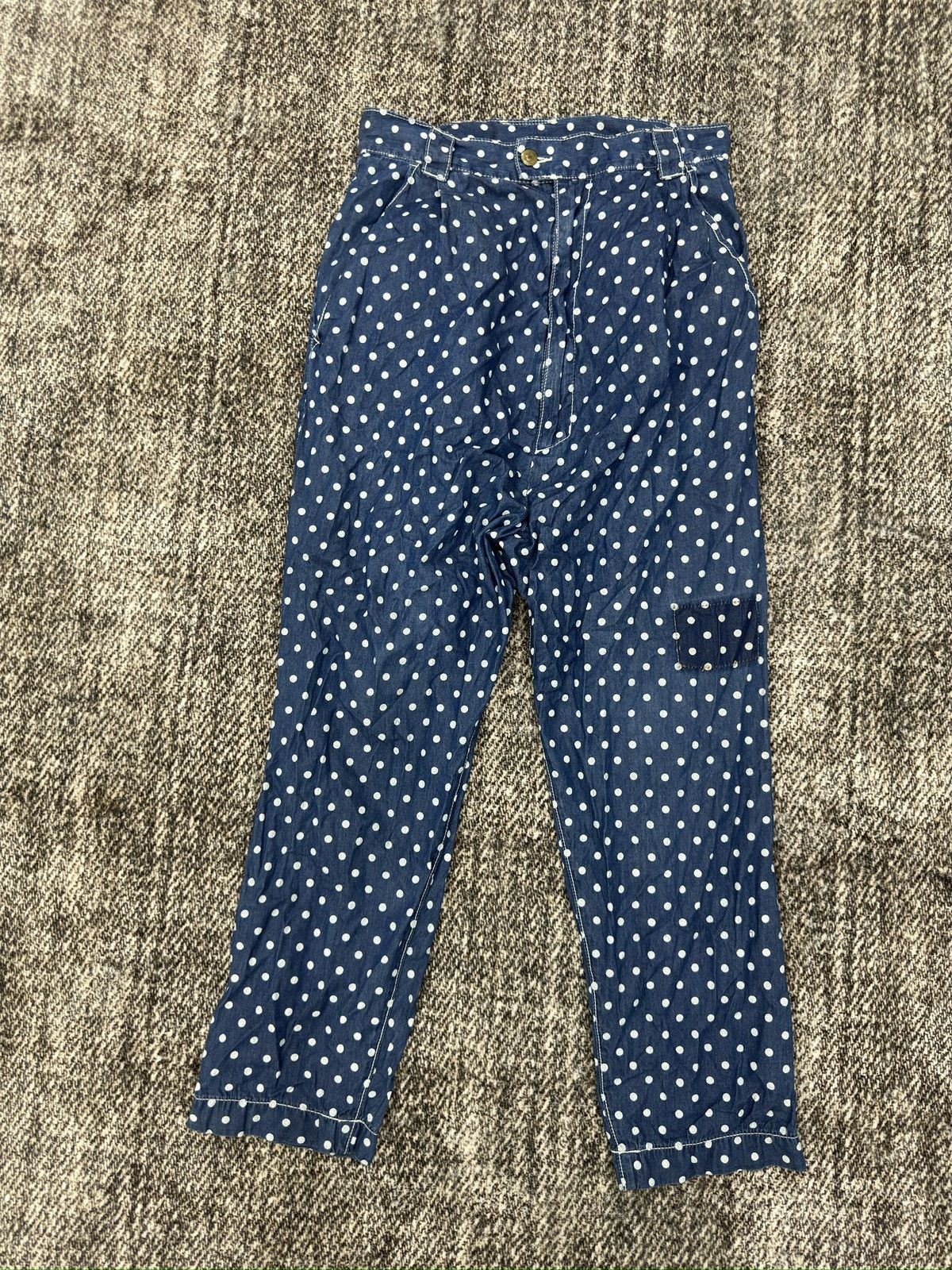 Issey Miyake × Japanese Brand × mercibeaucoup Jevous Enprie by Issey Miyake High Rise Polkadot Pants Size US 30 / EU 46 - 1 Thumbnail
