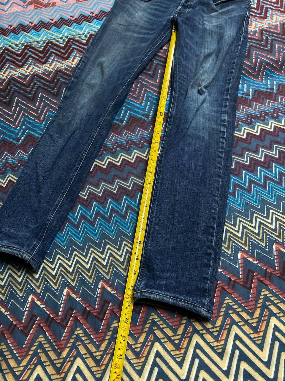 Diesel × Vintage Diesel Distressed Dirty Ripped Slim Skinny Wash Denim Jeans Size US 28 / EU 44 - 10 Thumbnail